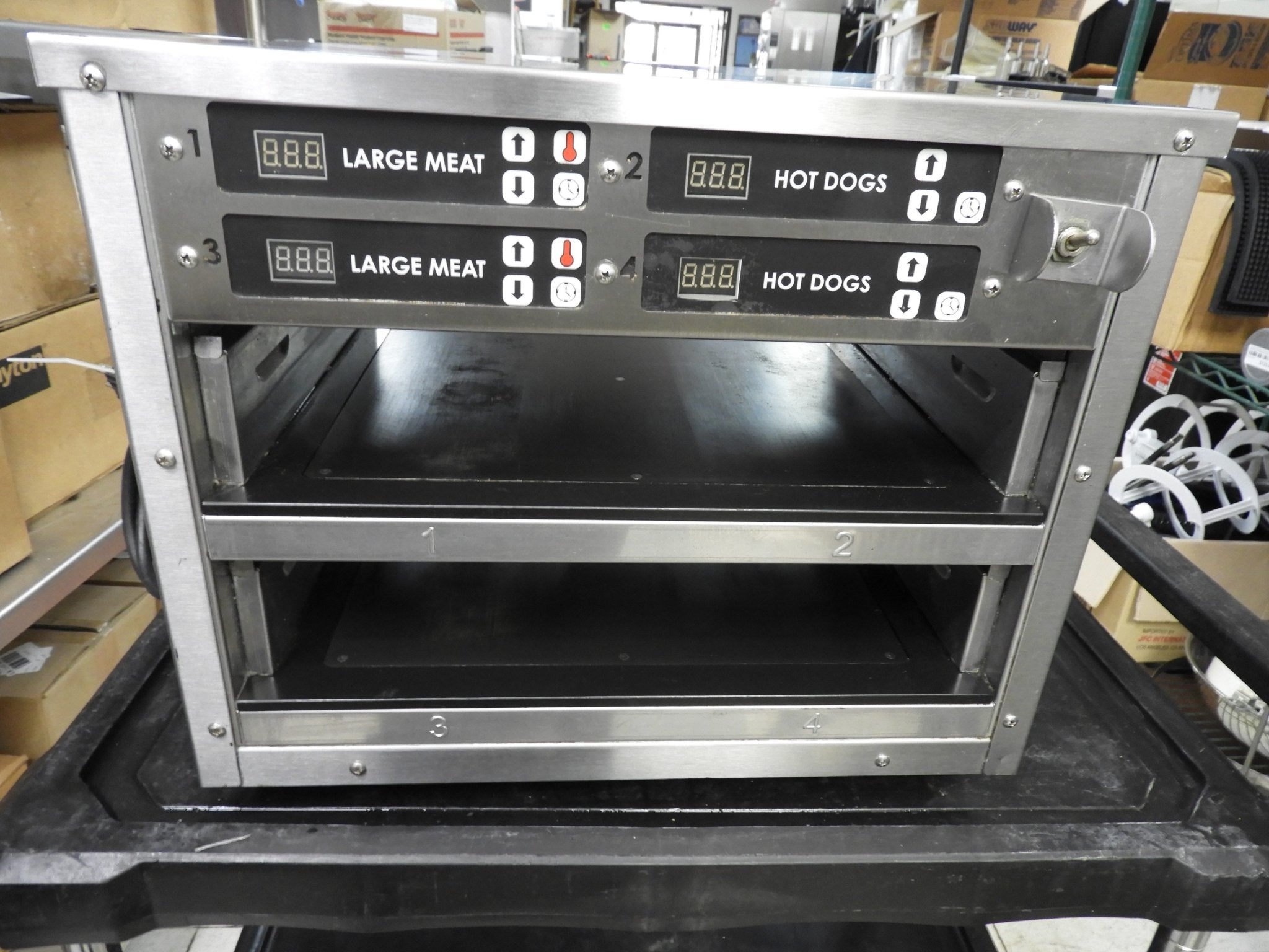 Used Carter Hoffmann Pass Thru Heated Holding Food Warming Cabinet 120V - Falcon Restaurant Supply - 1