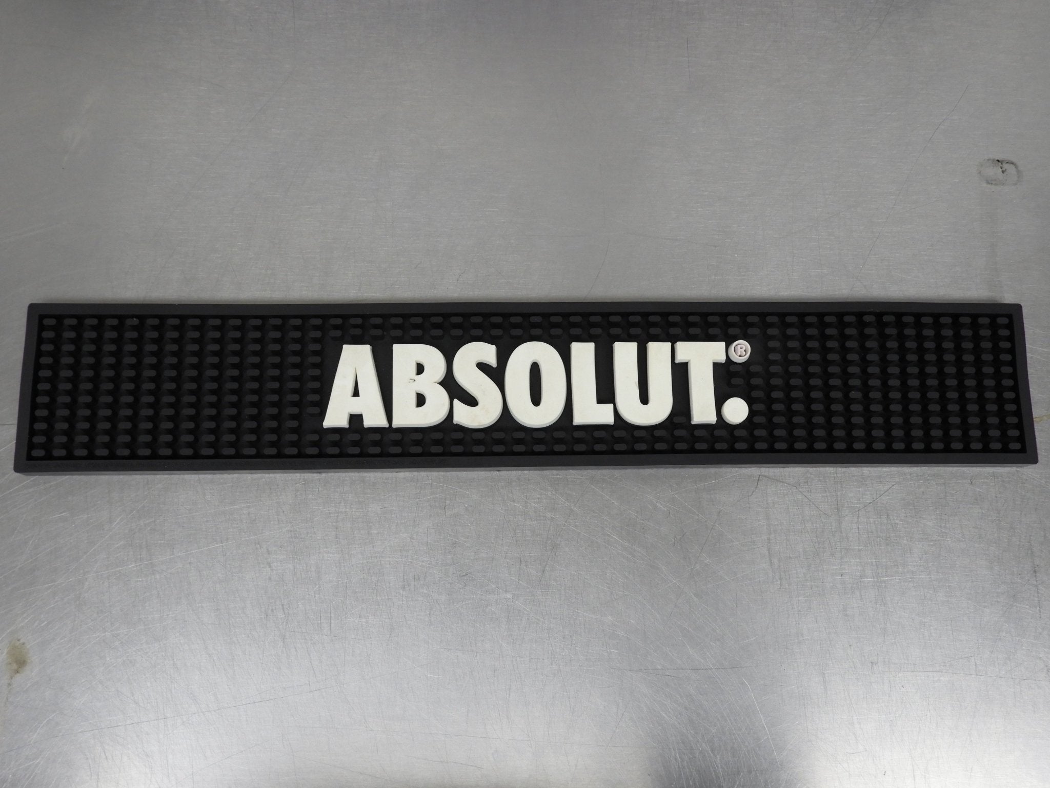Used Absolut Vodka Beer Tap Bar Mat - Falcon Restaurant Supply - 1
