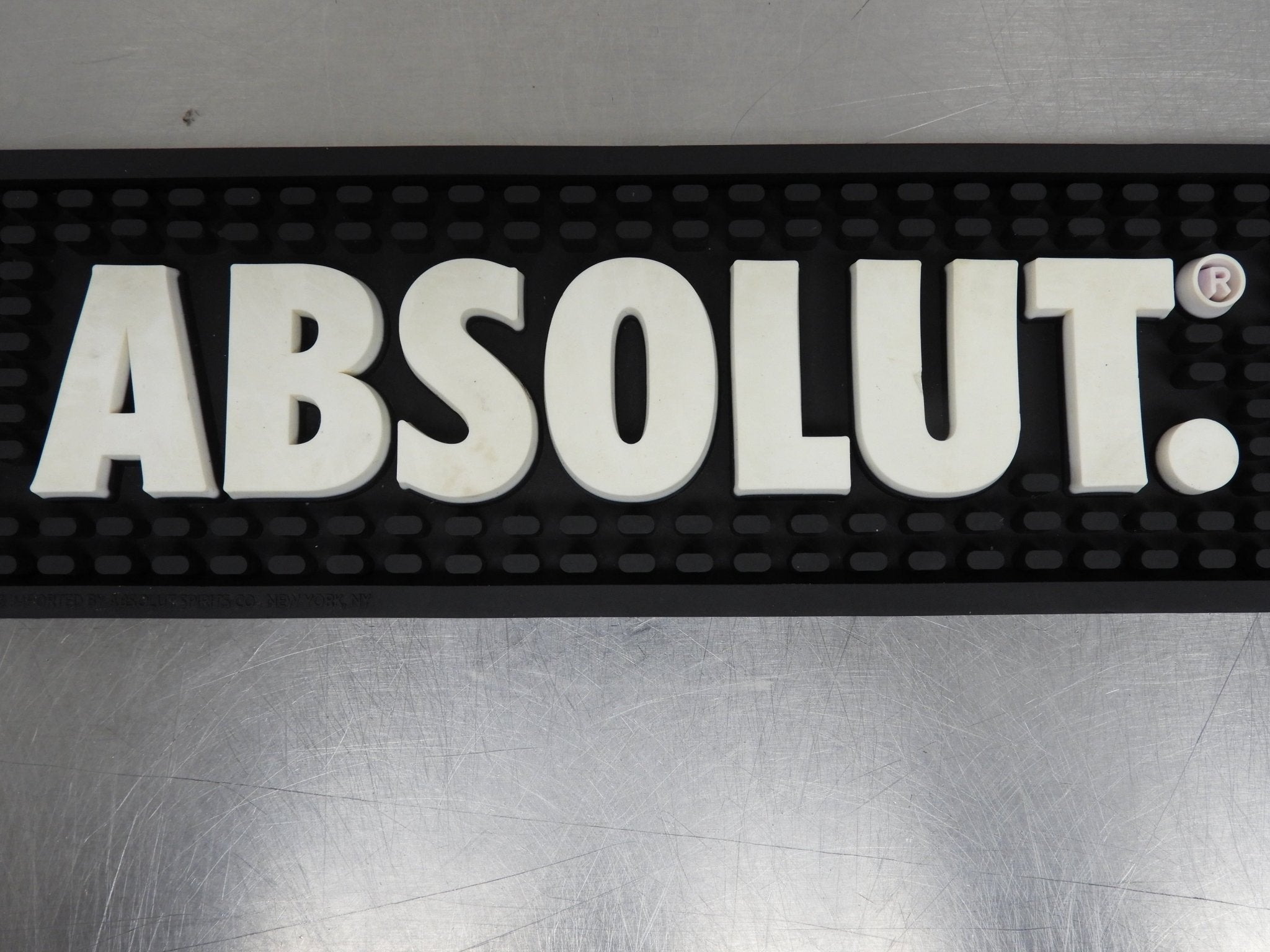 Used Absolut Vodka Beer Tap Bar Mat - Falcon Restaurant Supply - 4