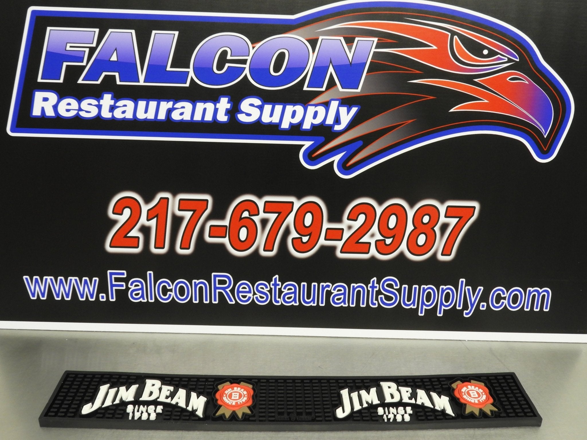 Used Jim Beam Beer Tap Bar Mat - Falcon Restaurant Supply - 2