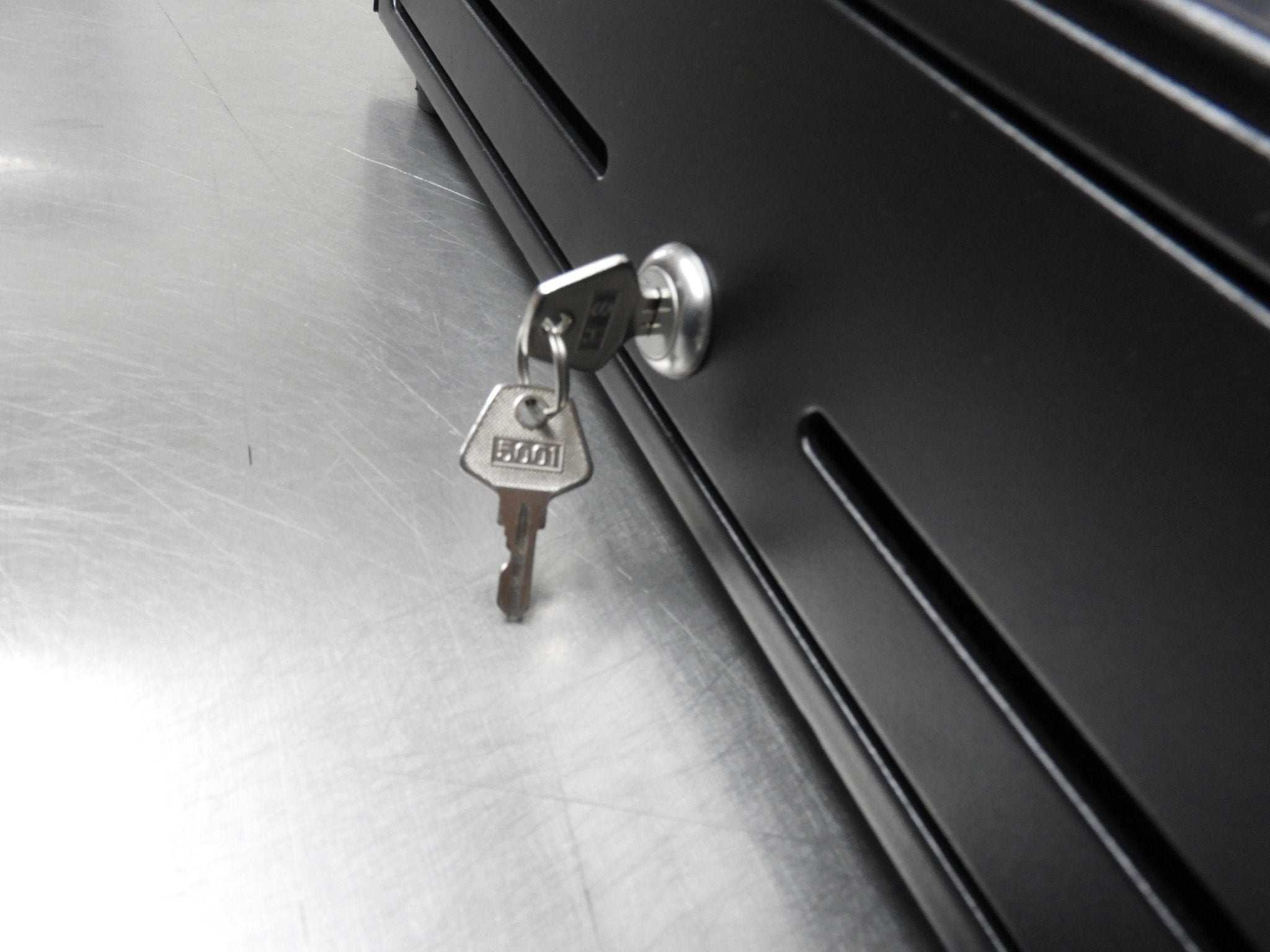 Used Cash Register Money Drawer with Insert and Key - Falcon Restaurant Supply - 3