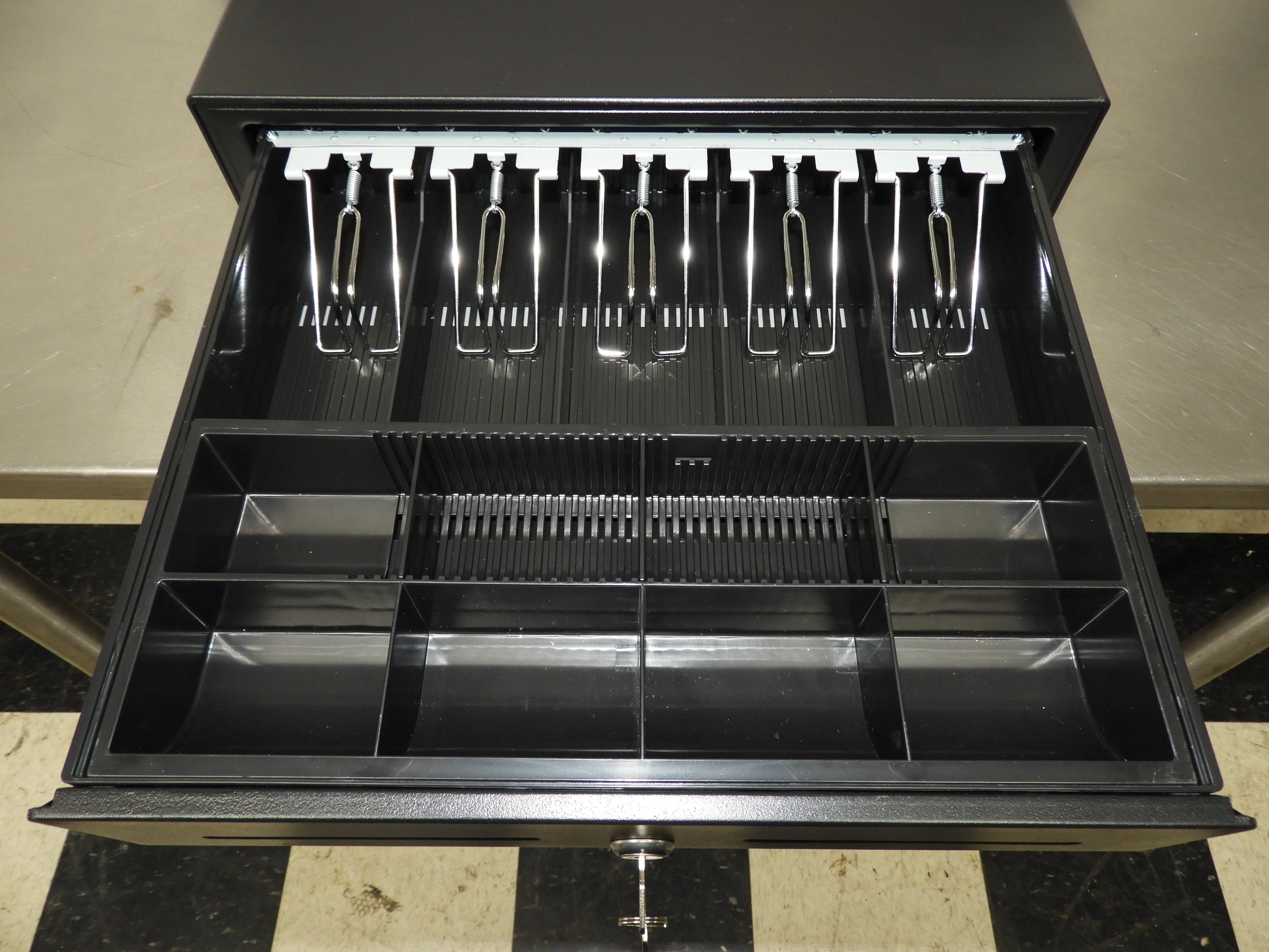 Used Cash Register Money Drawer with Insert and Key