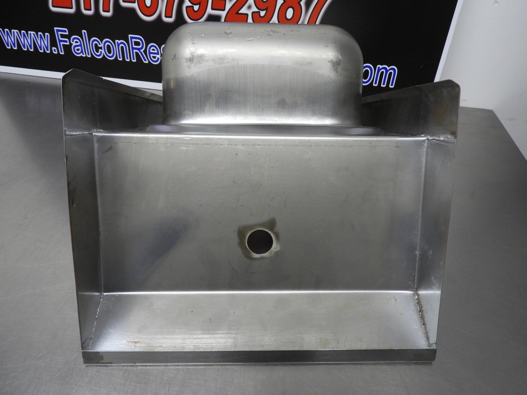 New BK Resources BKHS - W - SS - 1 - P - G Hand Sink Wall Mount with Touchless Sensor Faucet - Falcon Restaurant Supply - 7