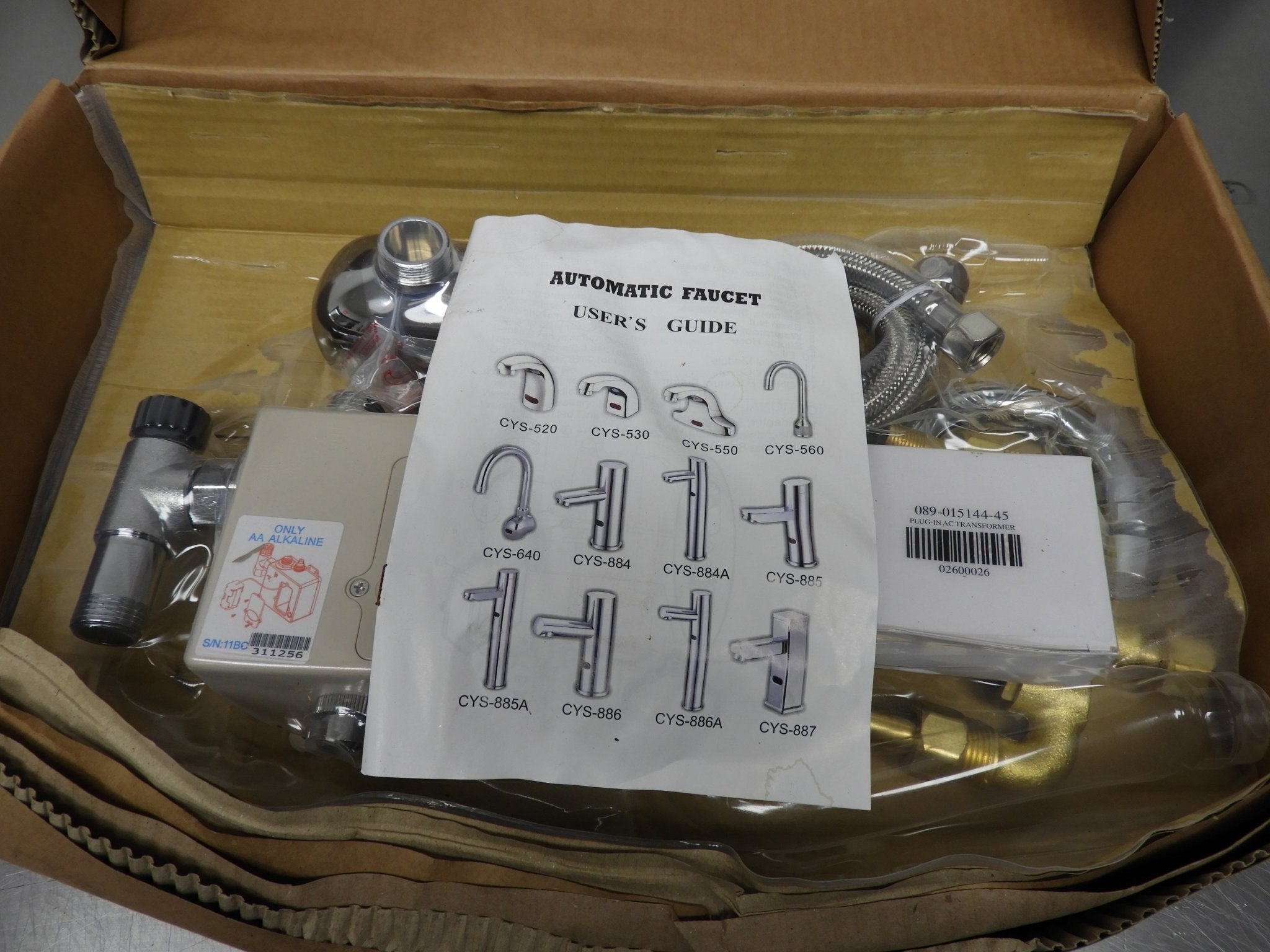 New BK Resources BKHS - W - SS - 1 - P - G Hand Sink Wall Mount with Touchless Sensor Faucet - Falcon Restaurant Supply - 11