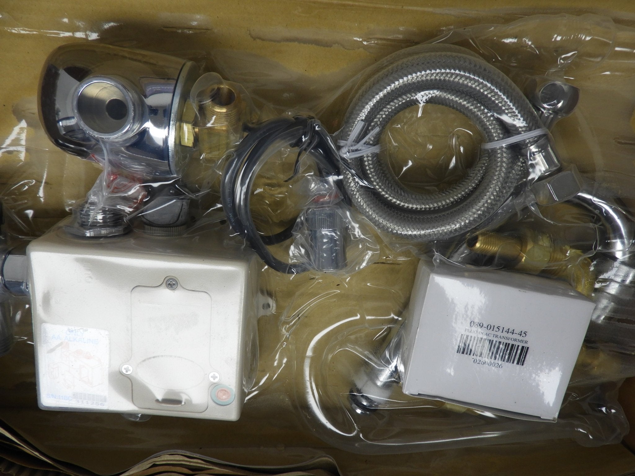 New BK Resources BKHS - W - SS - 1 - P - G Hand Sink Wall Mount with Touchless Sensor Faucet - Falcon Restaurant Supply - 15