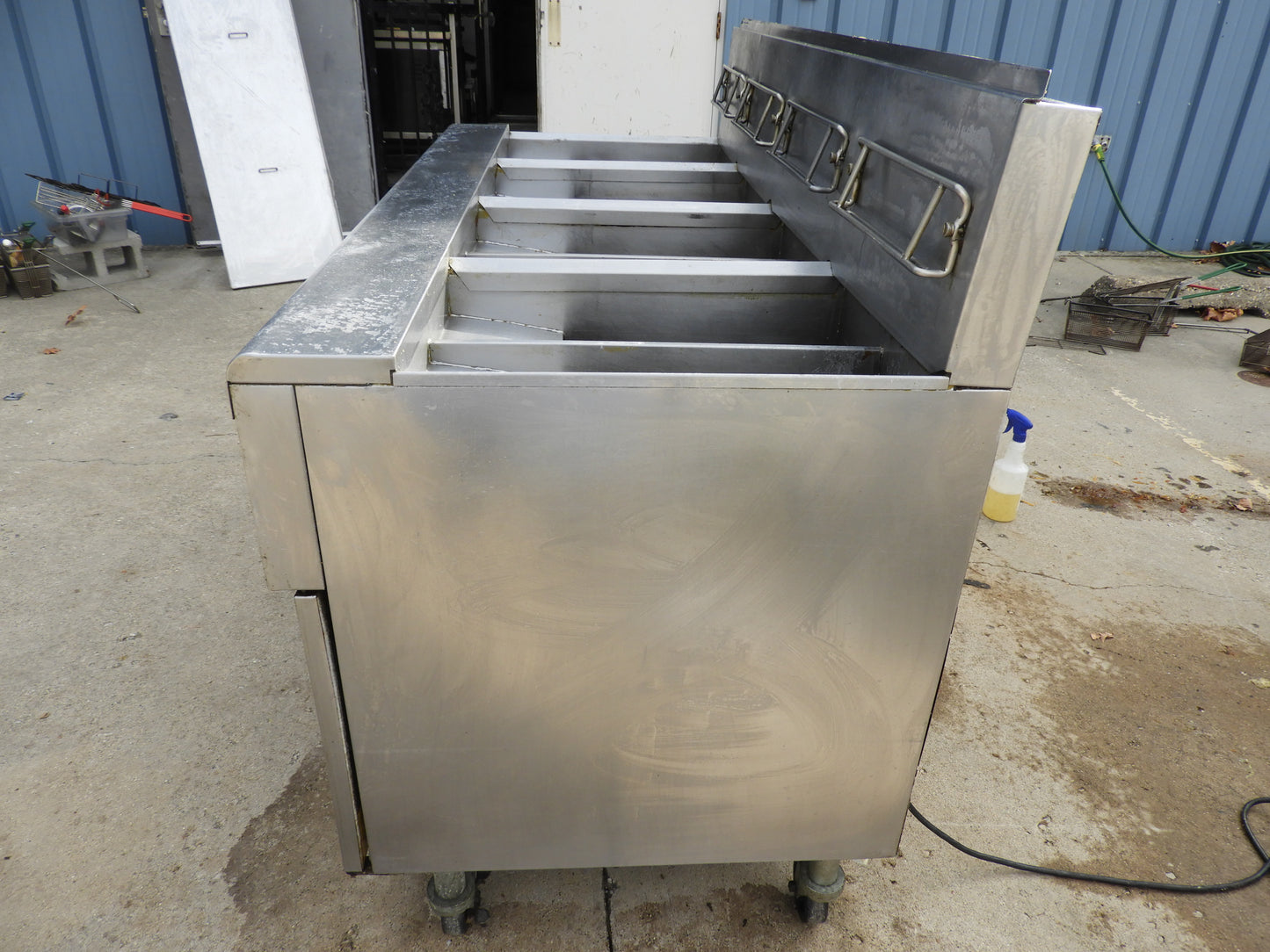 Frymaster FPPH455 Gas Fryer - (4) 50 lb Vats, Floor Model, Natural Gas - JS