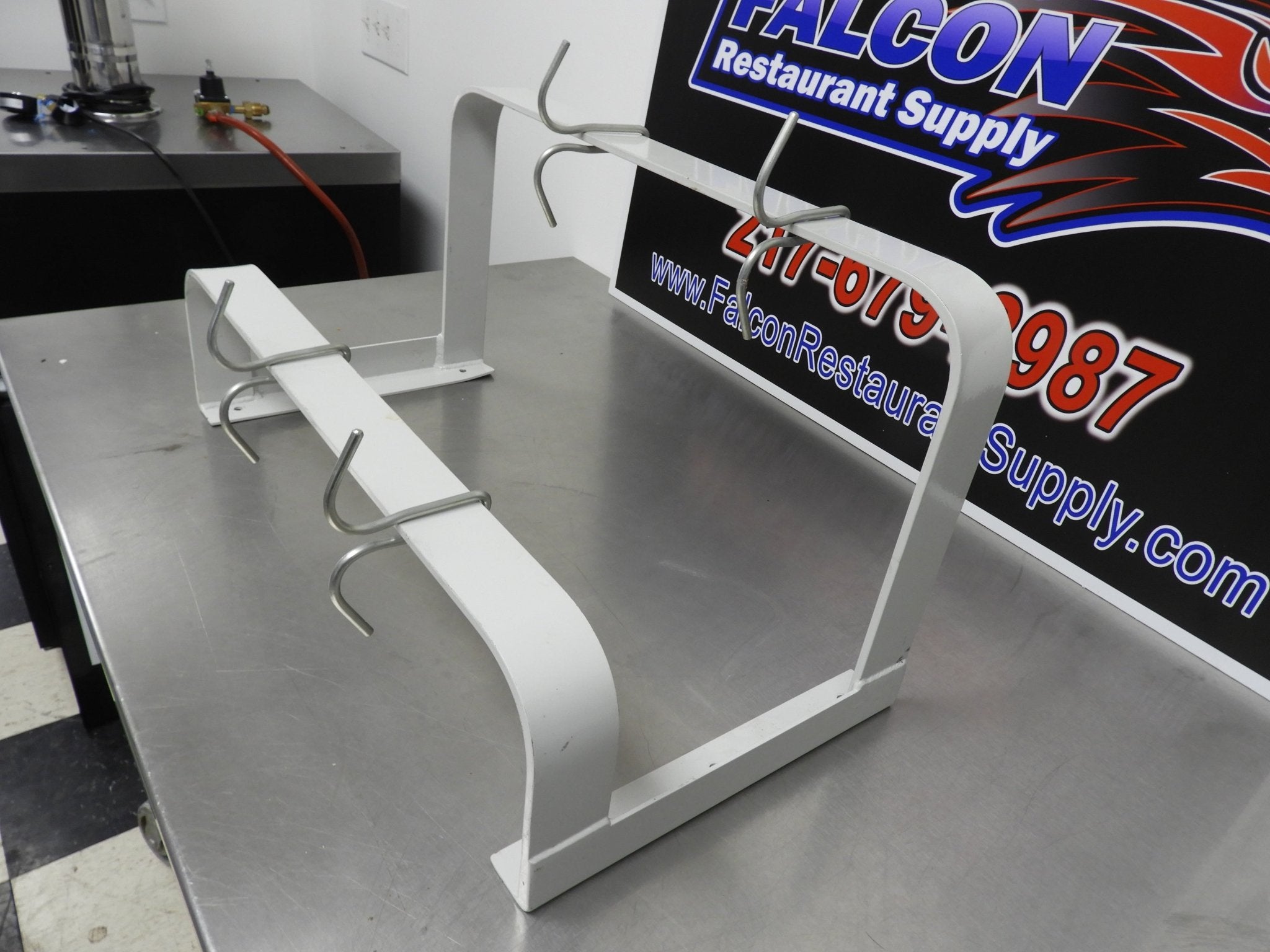 Used 24"x12"x12" Commercial Wall Mounted Pan Hanger with Four Hooks - Falcon Restaurant Supply - 4
