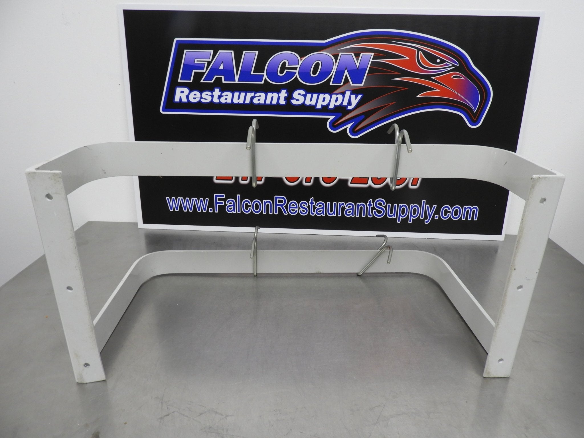 Used 24"x12"x12" Commercial Wall Mounted Pan Hanger with Four Hooks - Falcon Restaurant Supply - 6