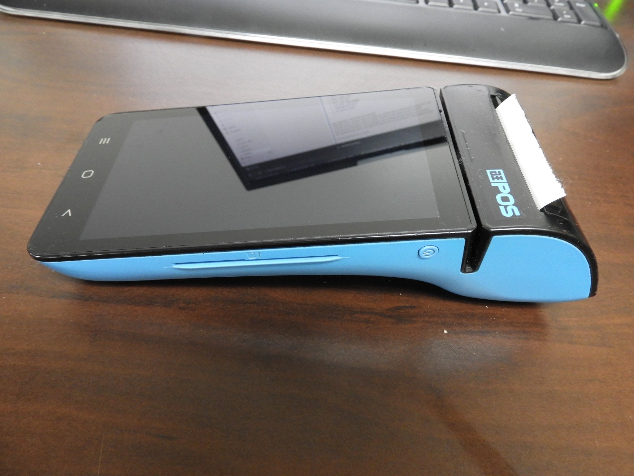 Used TEAMSable ATP - 50 5.5" Handheld POS System with Printer and Card Reader - Falcon Restaurant Supply - 2