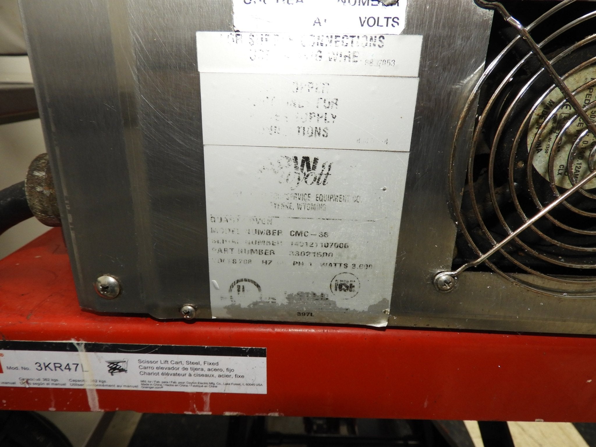 Used APW Wyott CMC - 36 36 1/2" Countertop Cheese Melter New Elements - 208V - Falcon Restaurant Supply - 11