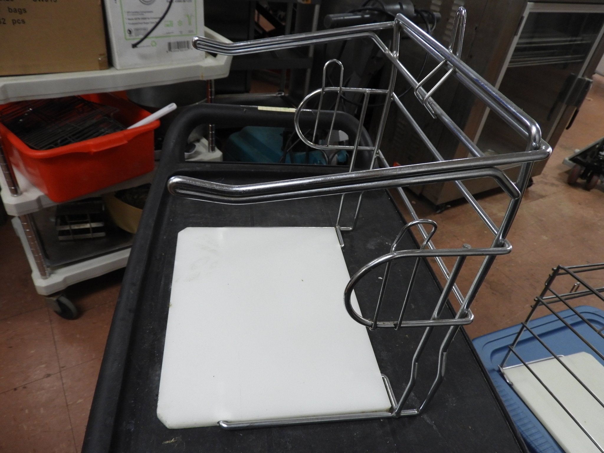 Used Choice Chrome Grocery Retail Store Bag Rack / Stand - Falcon Restaurant Supply - 4