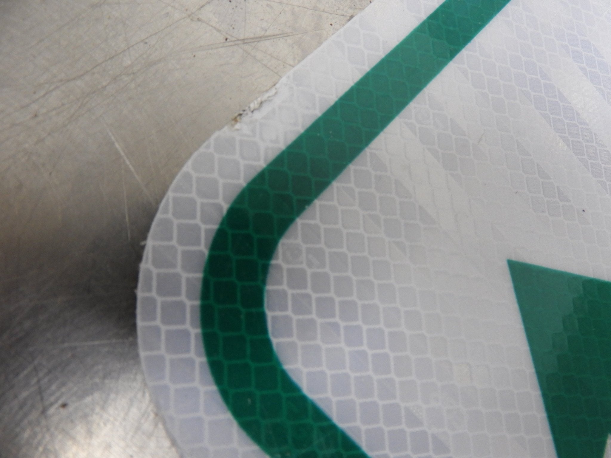 Used Reflective Aluminum Handicap Parking Sign 12"x18" - Falcon Restaurant Supply - 2