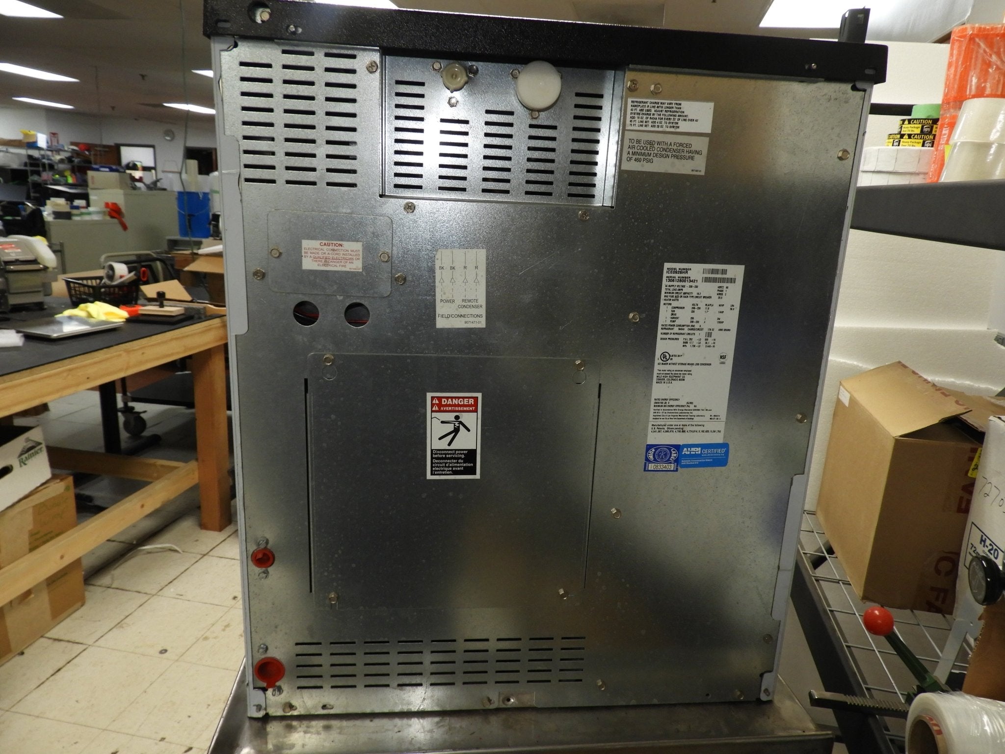 Used Ice - O - Matic ICE0926HR Ice Maker, Cube - Style without Storage Bin - Falcon Restaurant Supply - 6