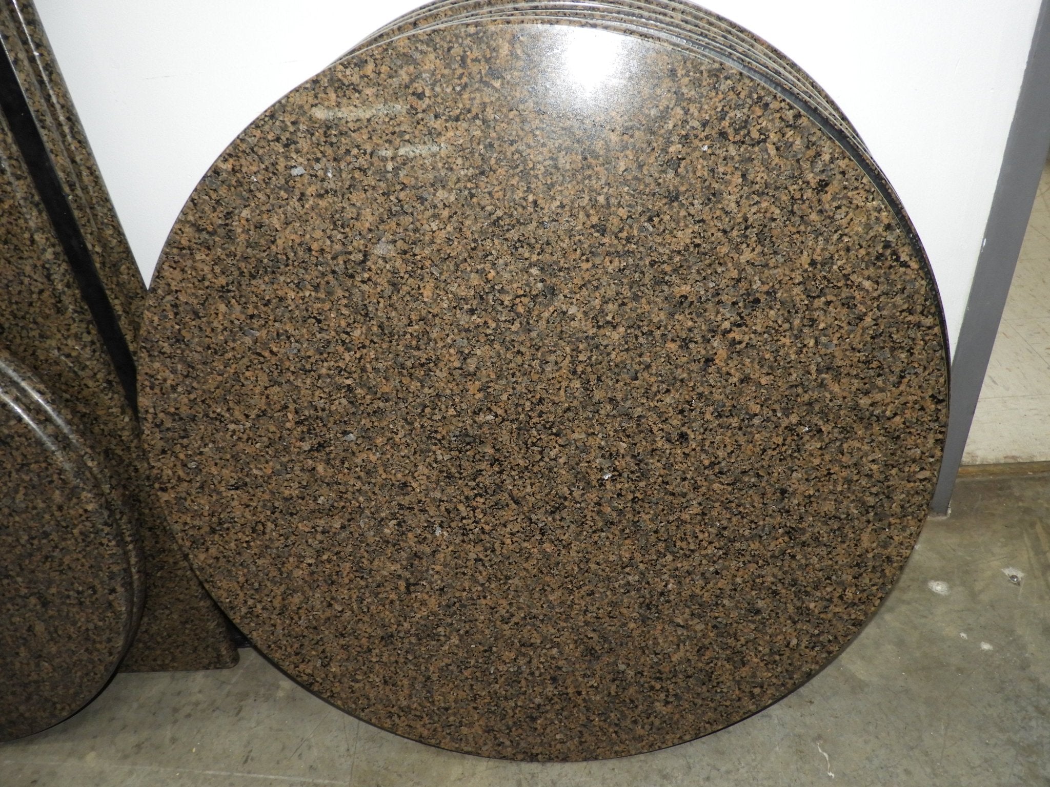 Used 36" Round Granite Dinning Table Top - Falcon Restaurant Supply - 1