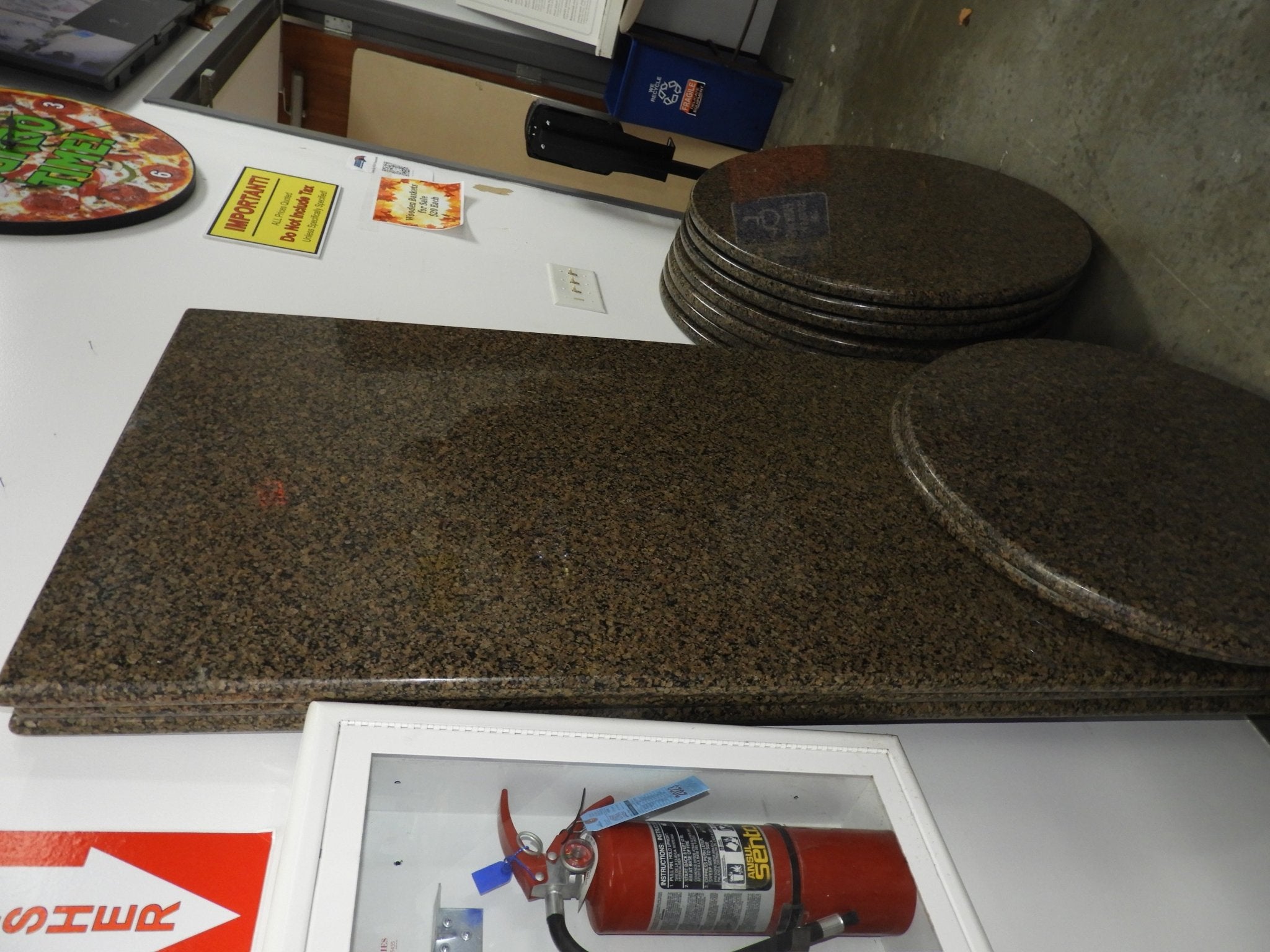 Used 72"x30" Granite Banquet Table Top - Falcon Restaurant Supply - 1