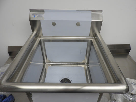 Steelton 24" Stainless Steel One Compartment Commercial Sink with Faucet