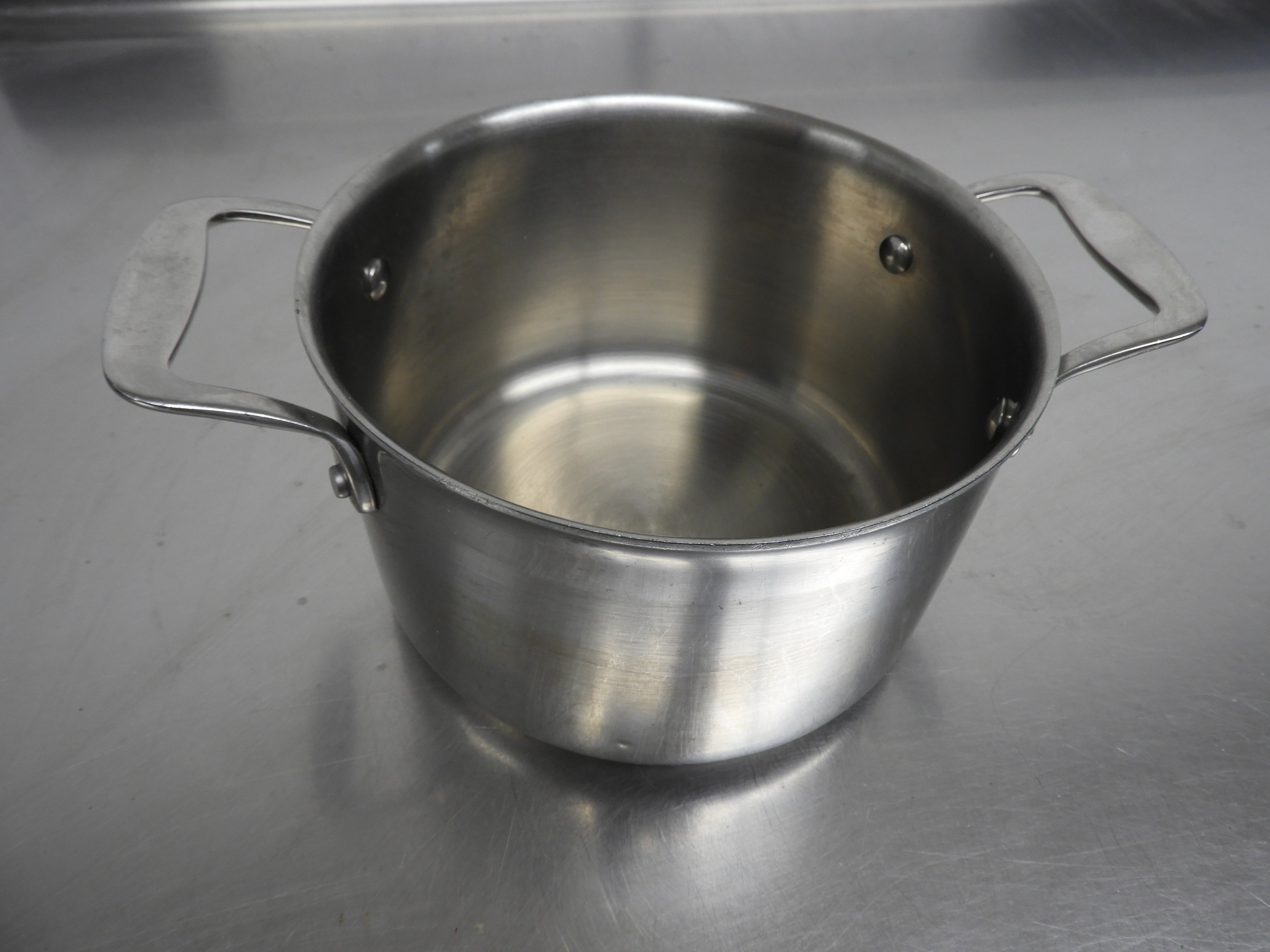 Used Tablecraft CW7004 3qt Tri Ply Sauce Pan w/ Loop Handles
