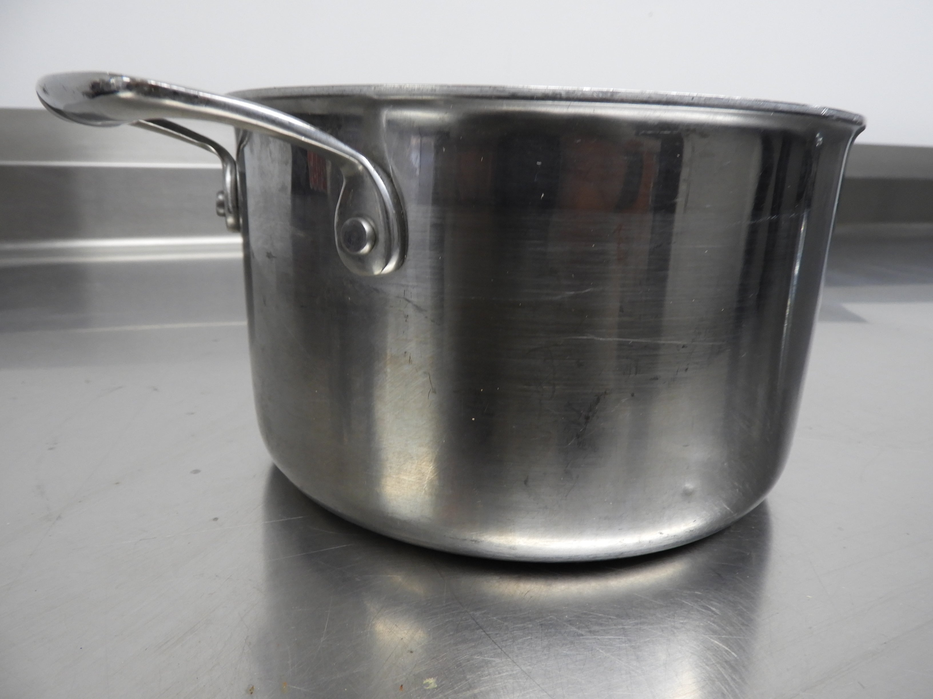 Used Tablecraft CW7004 3qt Tri Ply Sauce Pan w/ Loop Handles