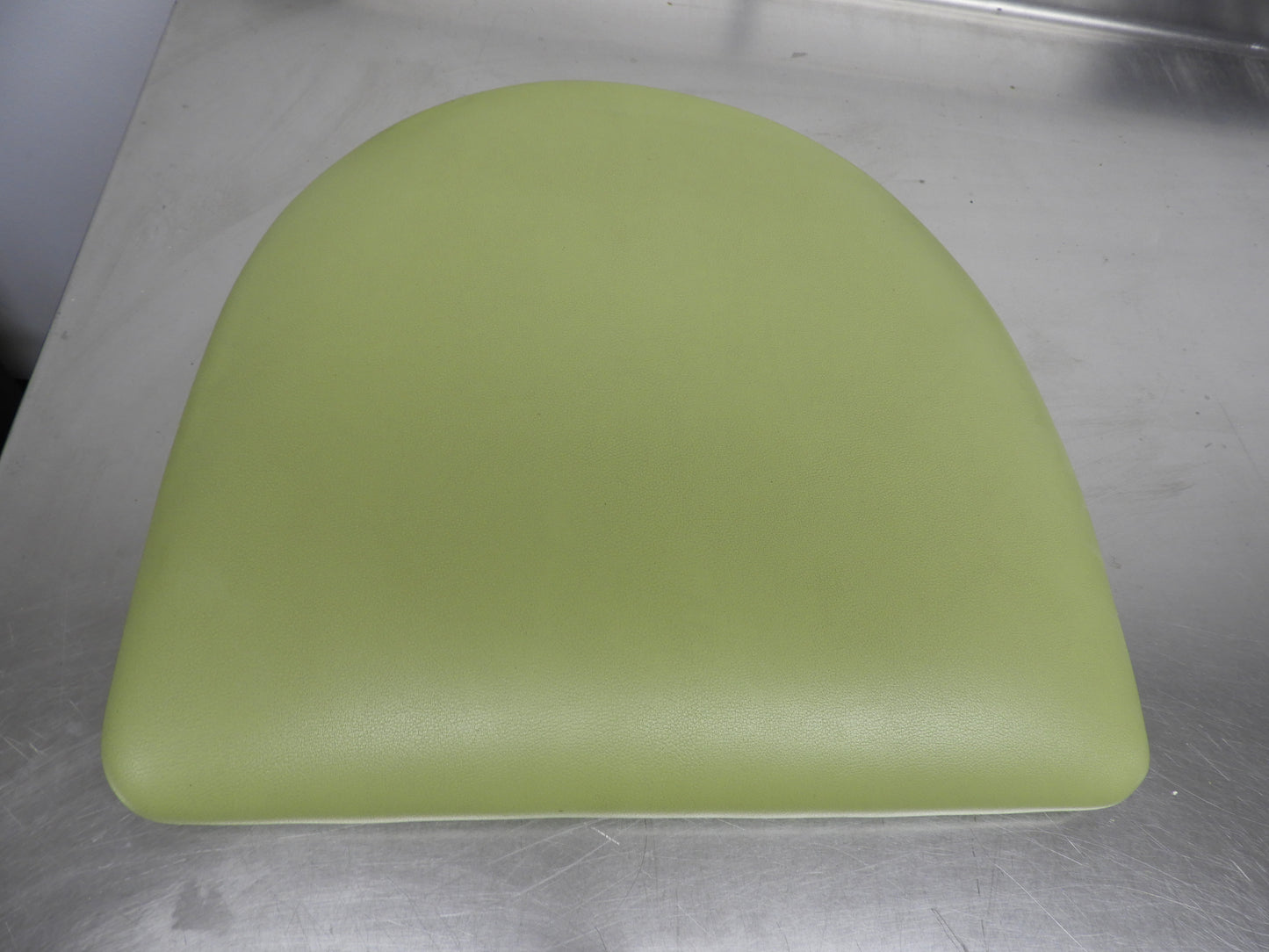 Used Lancaster Seafoam Vinyl Padded Seat Cushion for Metal Frame Seating