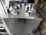 Used 27" Delfield CAB4-650 Mobile Enclosed Four Stack Dish Dispenser 288 Plates