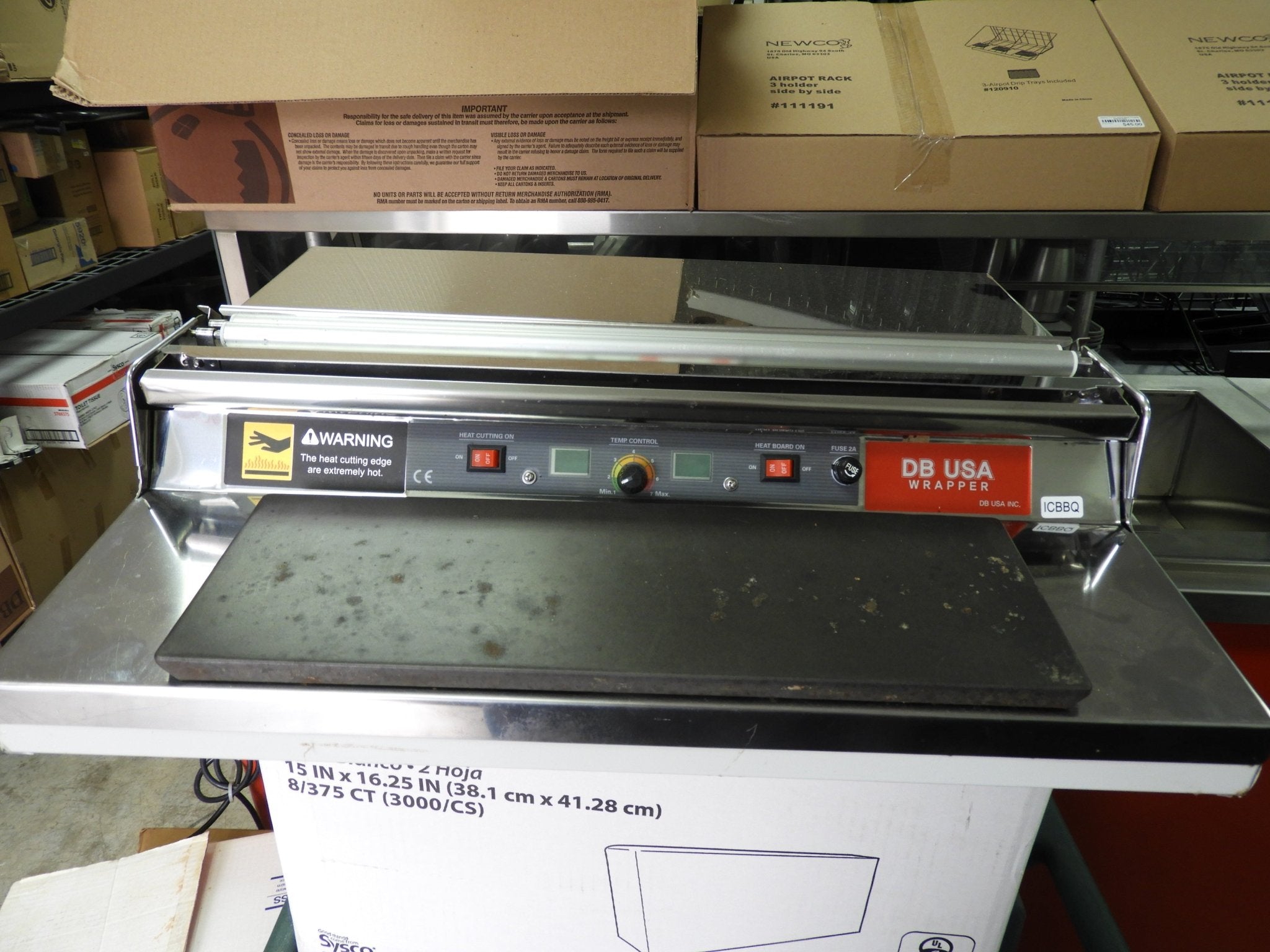 VisionTechShop CW-500E Hand Wrapping Machine Film Wrapper for Food Pac ...