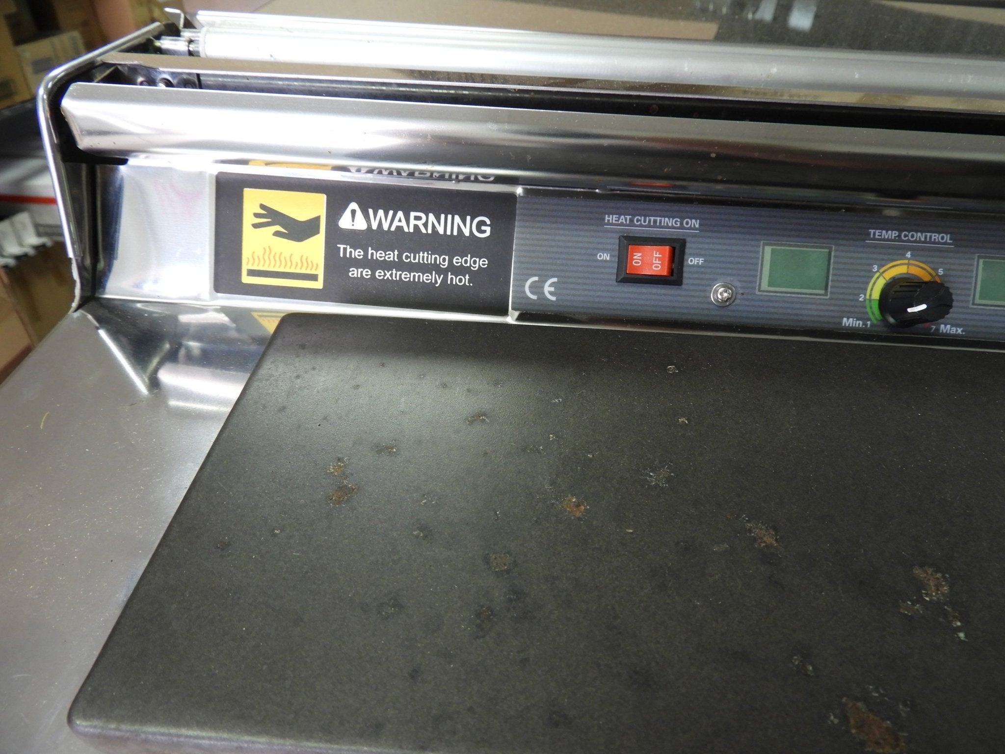 Used VisionTechShop CW - 500E Hand Wrapping Machine Film Wrapper for Food Packaging - Falcon Restaurant Supply - 2