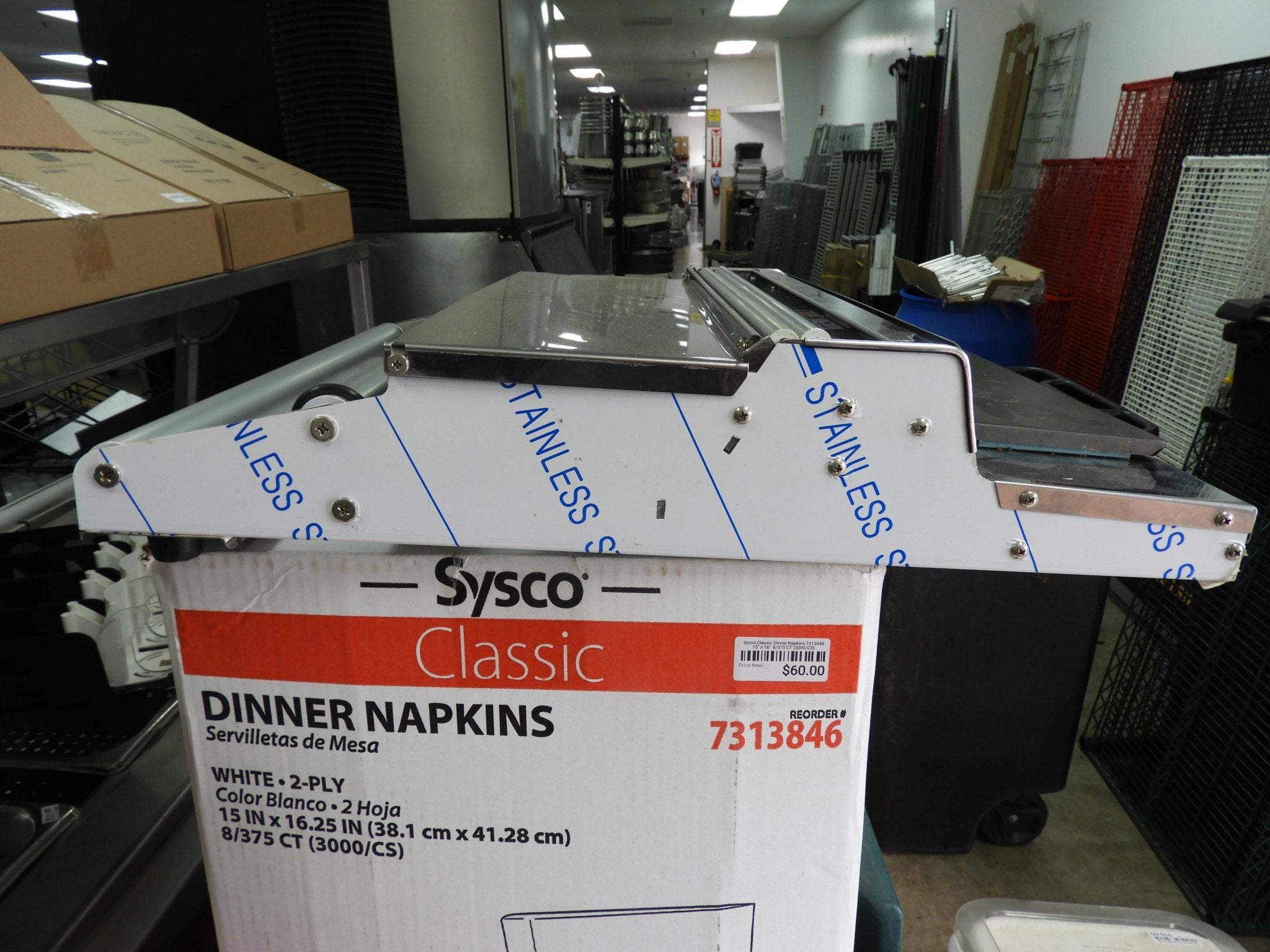 Used VisionTechShop CW - 500E Hand Wrapping Machine Film Wrapper for Food Packaging - Falcon Restaurant Supply - 9