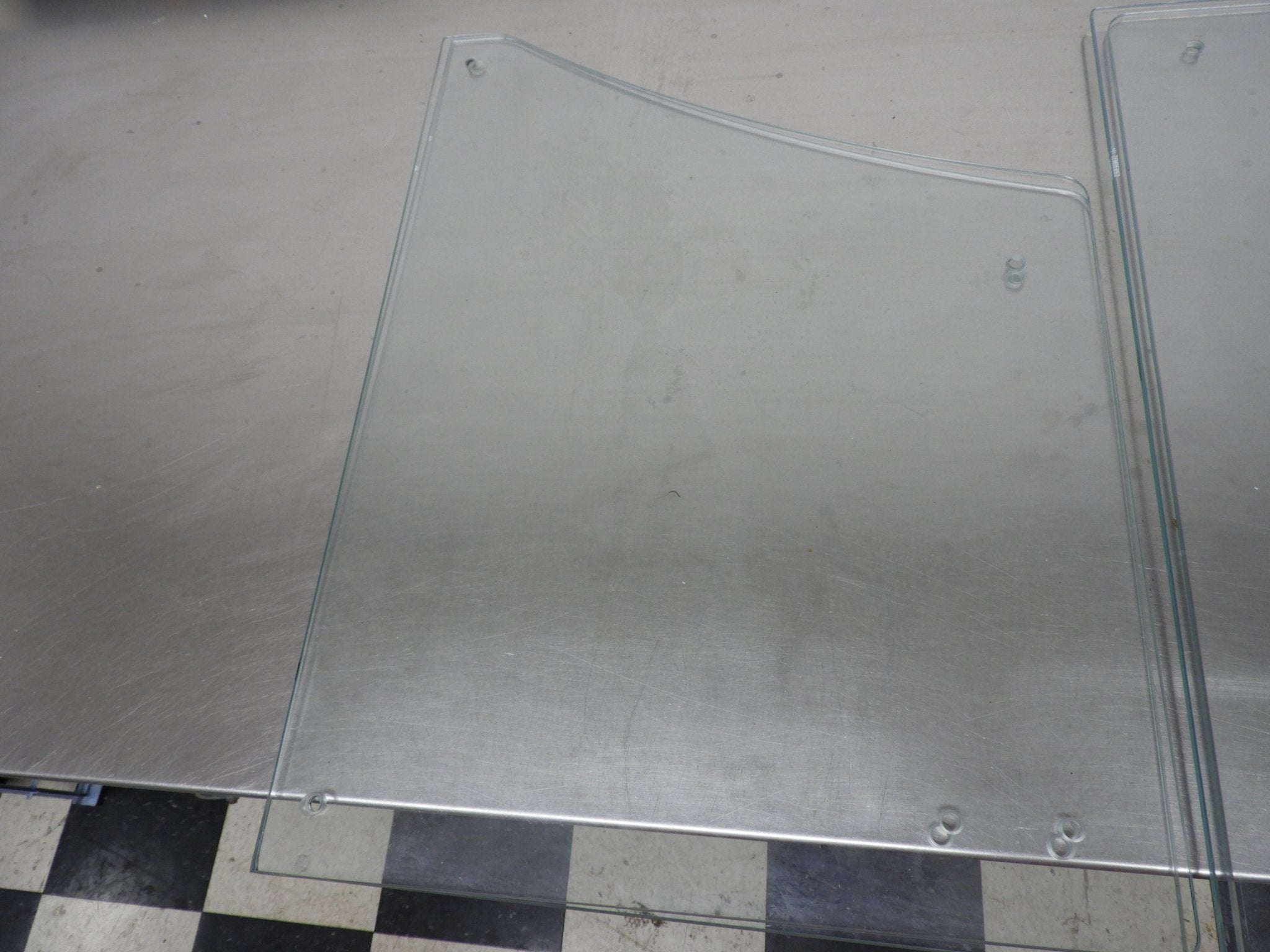 Used Excellence EDC - 4 Straight Glass Replacement Sneeze Guard ACSG - 00001 - Falcon Restaurant Supply - 3