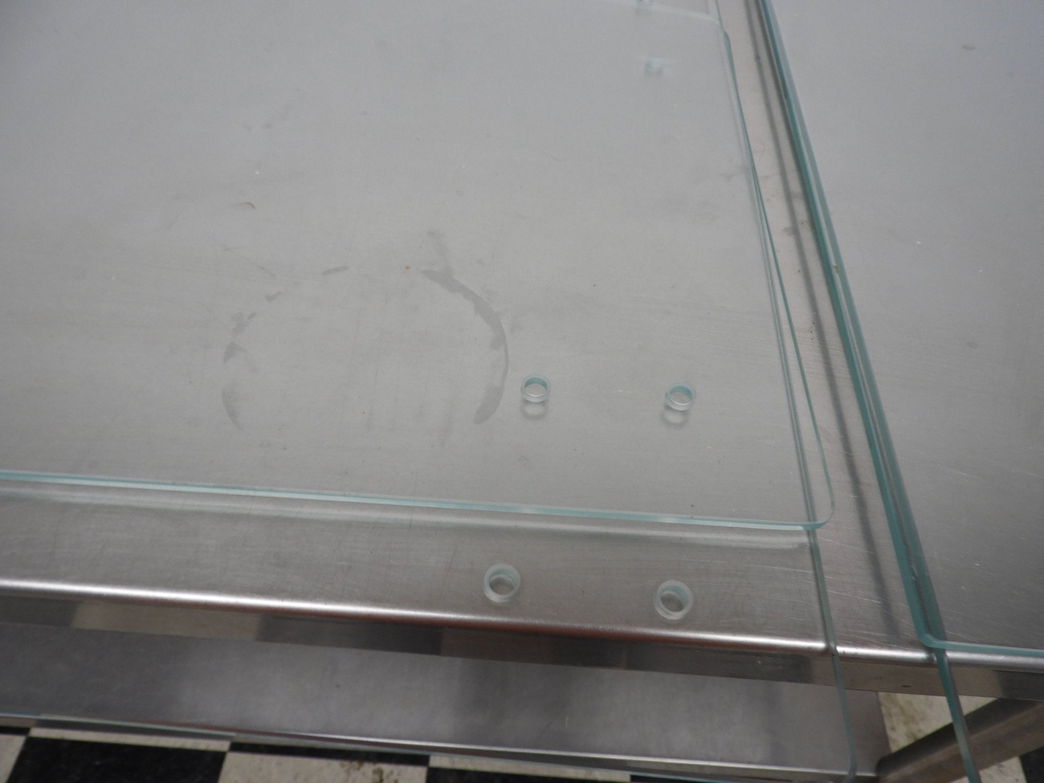 Used Excellence EDC - 4 Straight Glass Replacement Sneeze Guard ACSG - 00001 - Falcon Restaurant Supply - 6