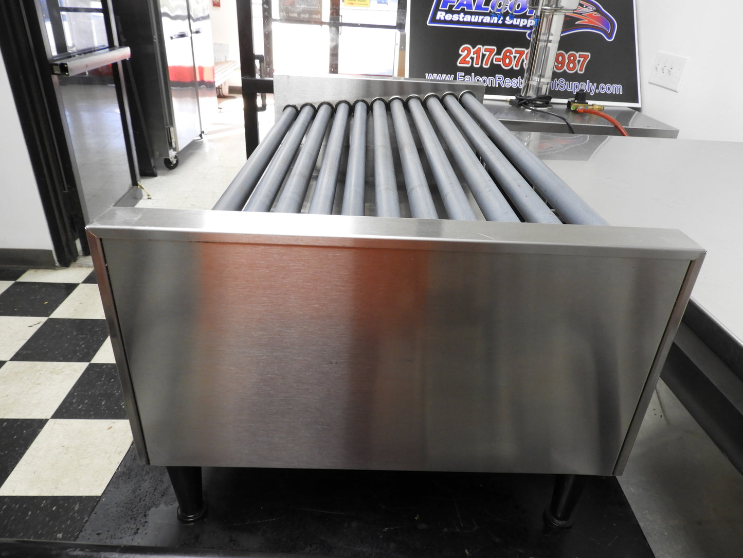 Used Nemco 8250-SLT 50 Commercial Hot Dog Roller Grill - Slanted Top, 120v