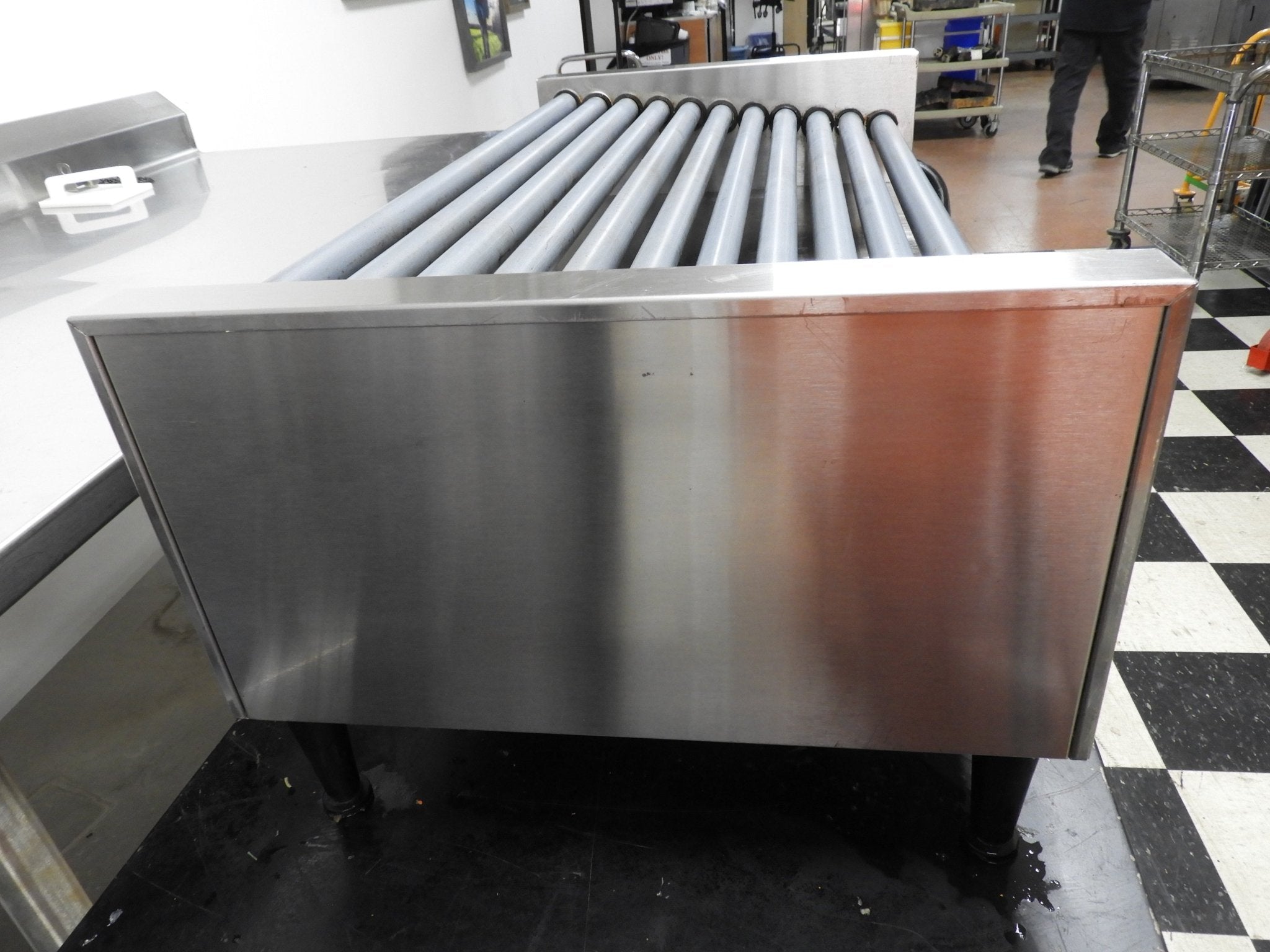 Used Nemco 8250 - SLT 50 Commercial Hot Dog Roller Grill - Slanted Top, 120v - Falcon Restaurant Supply - 9