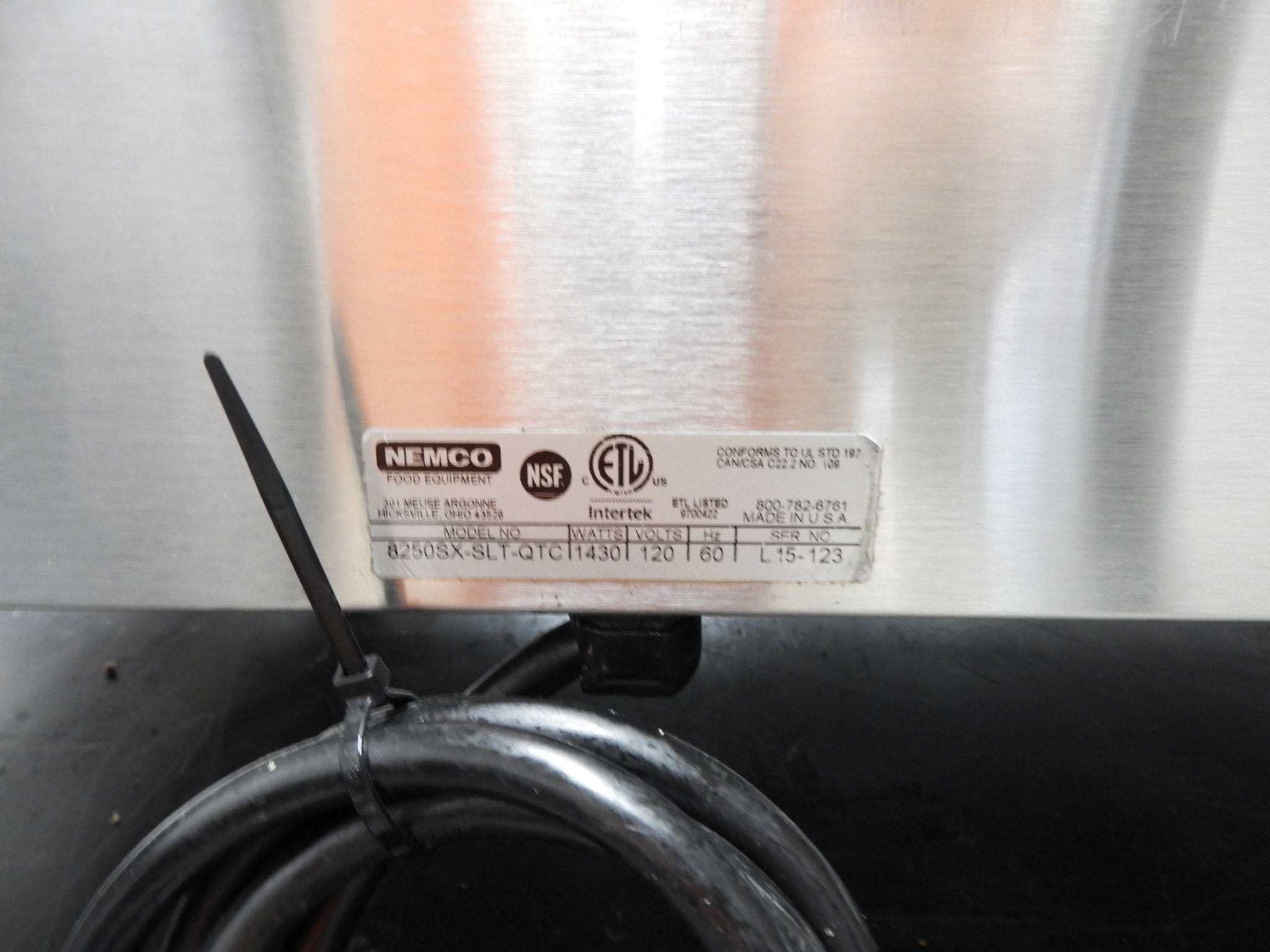 Used Nemco 8250 - SLT 50 Commercial Hot Dog Roller Grill - Slanted Top, 120v - Falcon Restaurant Supply - 11