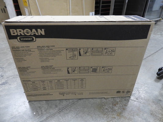 New Broan 412401 24" Residential Oven Range Stove Hood under Cabinet Non-Ducted White 120V