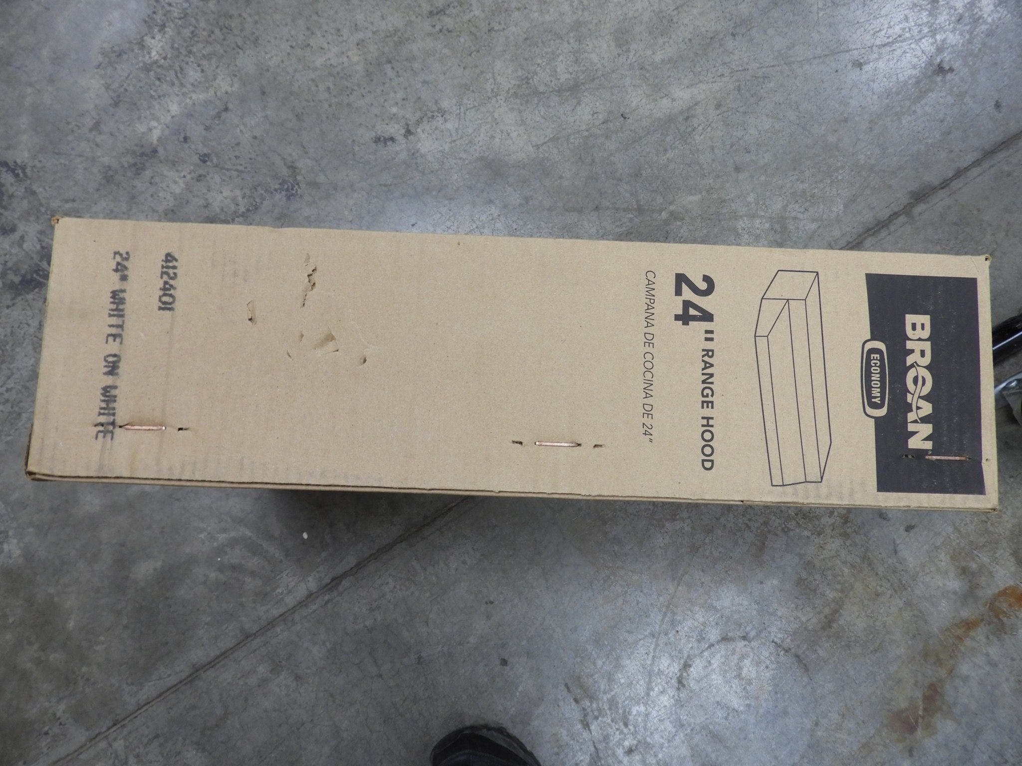 New Broan 412401 24" Residential Oven Range Stove Hood under Cabinet Non - Ducted White 120V - Falcon Restaurant Supply - 3