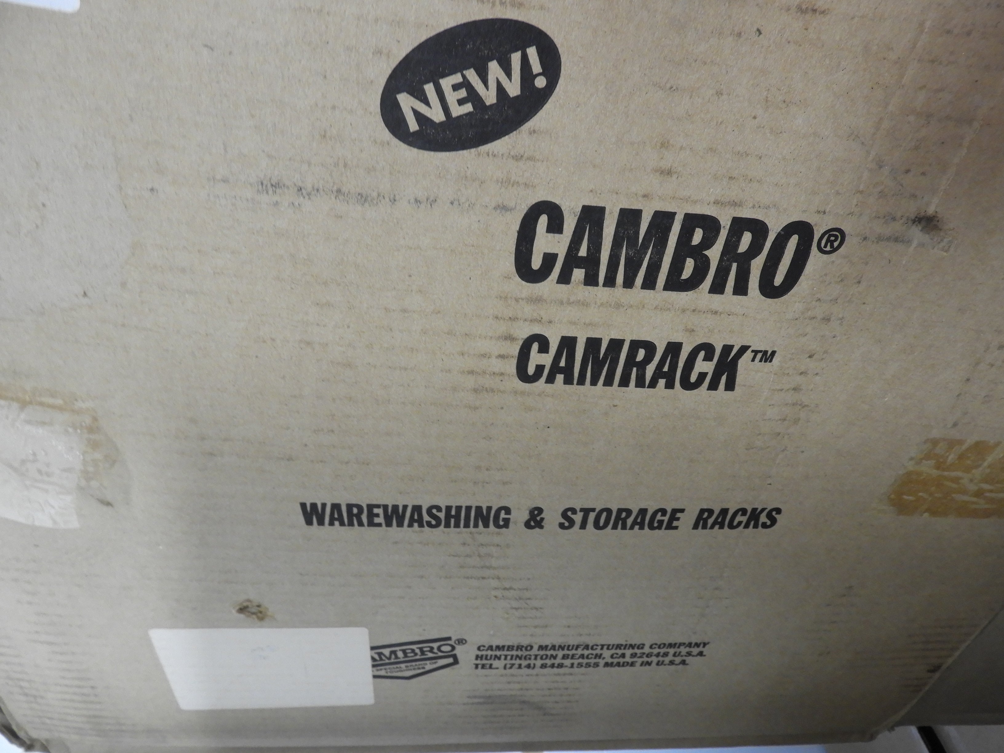 New Cambro 16S800151 Camrack Soft Gray 16 Compartment Glass Washing Rack
