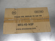 New Atosa MRS - HS - 14SP Commercial 14" Hand Sink Side Splash Guards Pair - Falcon Restaurant Supply - 1