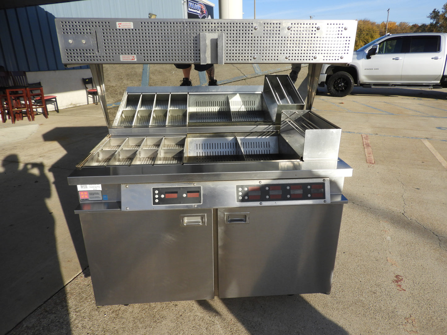 Used Marshall Air RR5-48.5LT ThermoGlo Commercial Stainless Fryer Heated Warmer Holding Dump Station 220V