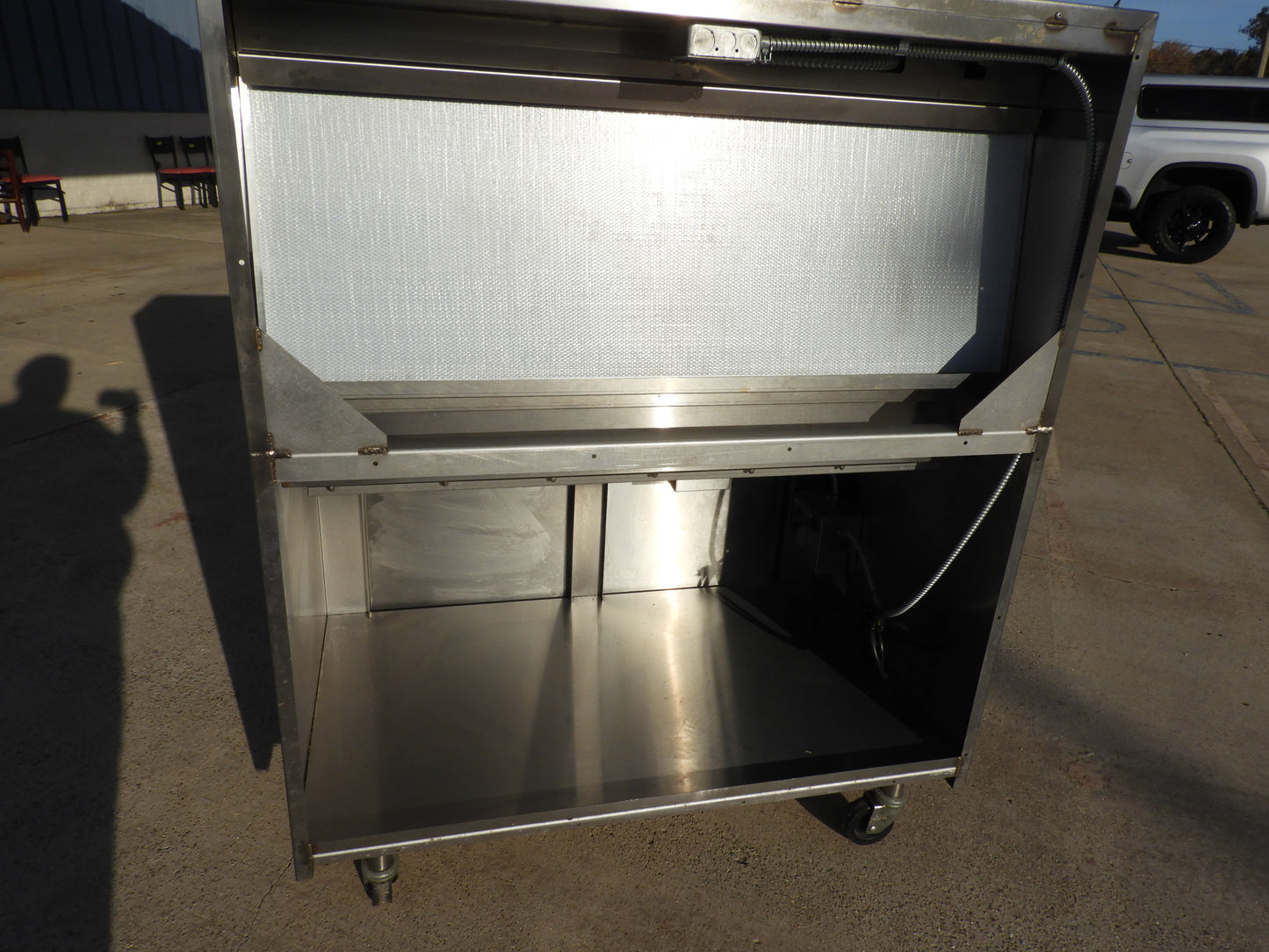 Used Marshall Air RR5-48.5LT ThermoGlo Commercial Stainless Fryer Heated Warmer Holding Dump Station 220V