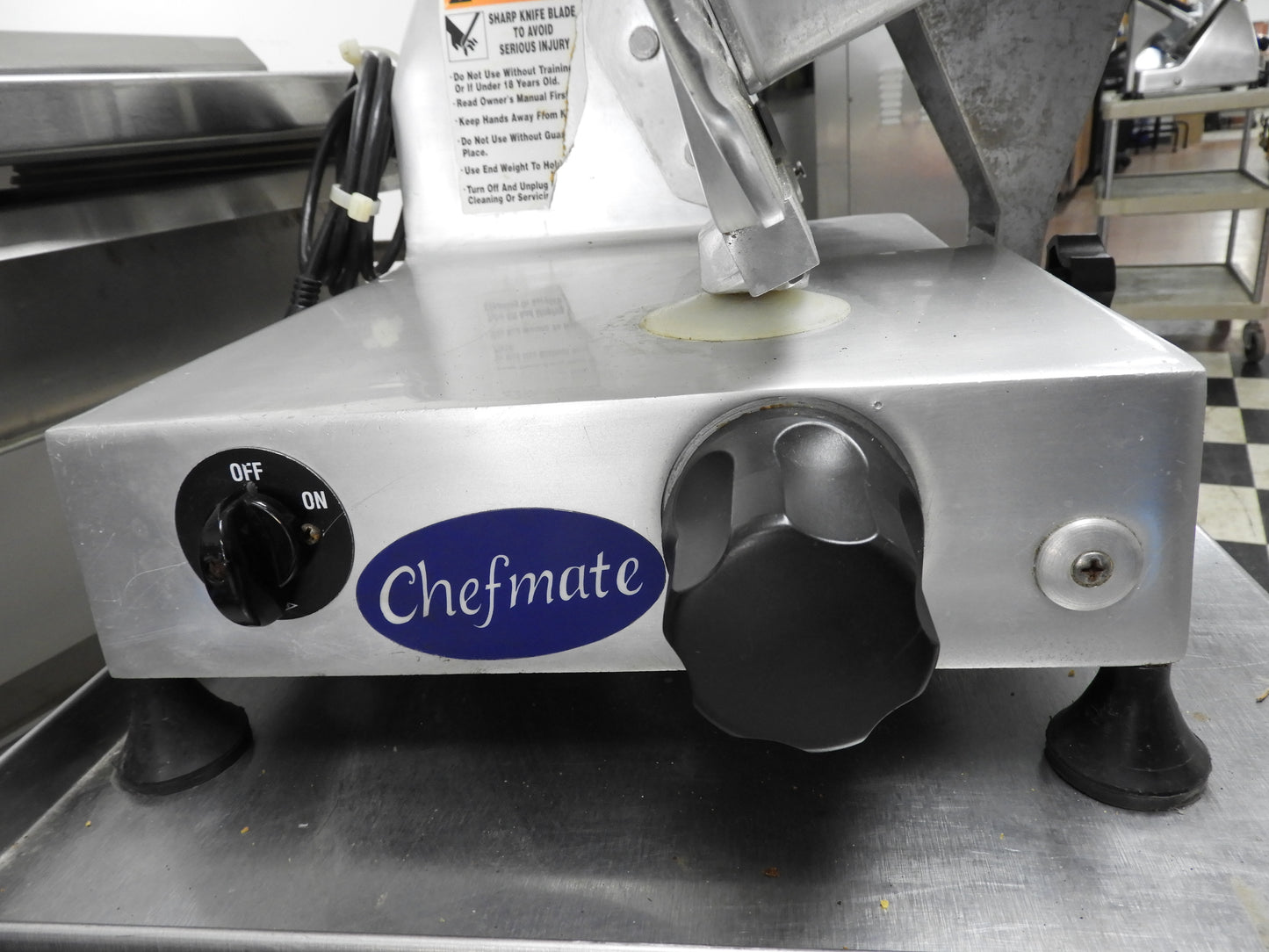 Used Globe Chefmate GC-12 12" Manual Gravity Fed Commercial Deli Slicer 1/3hp 120V