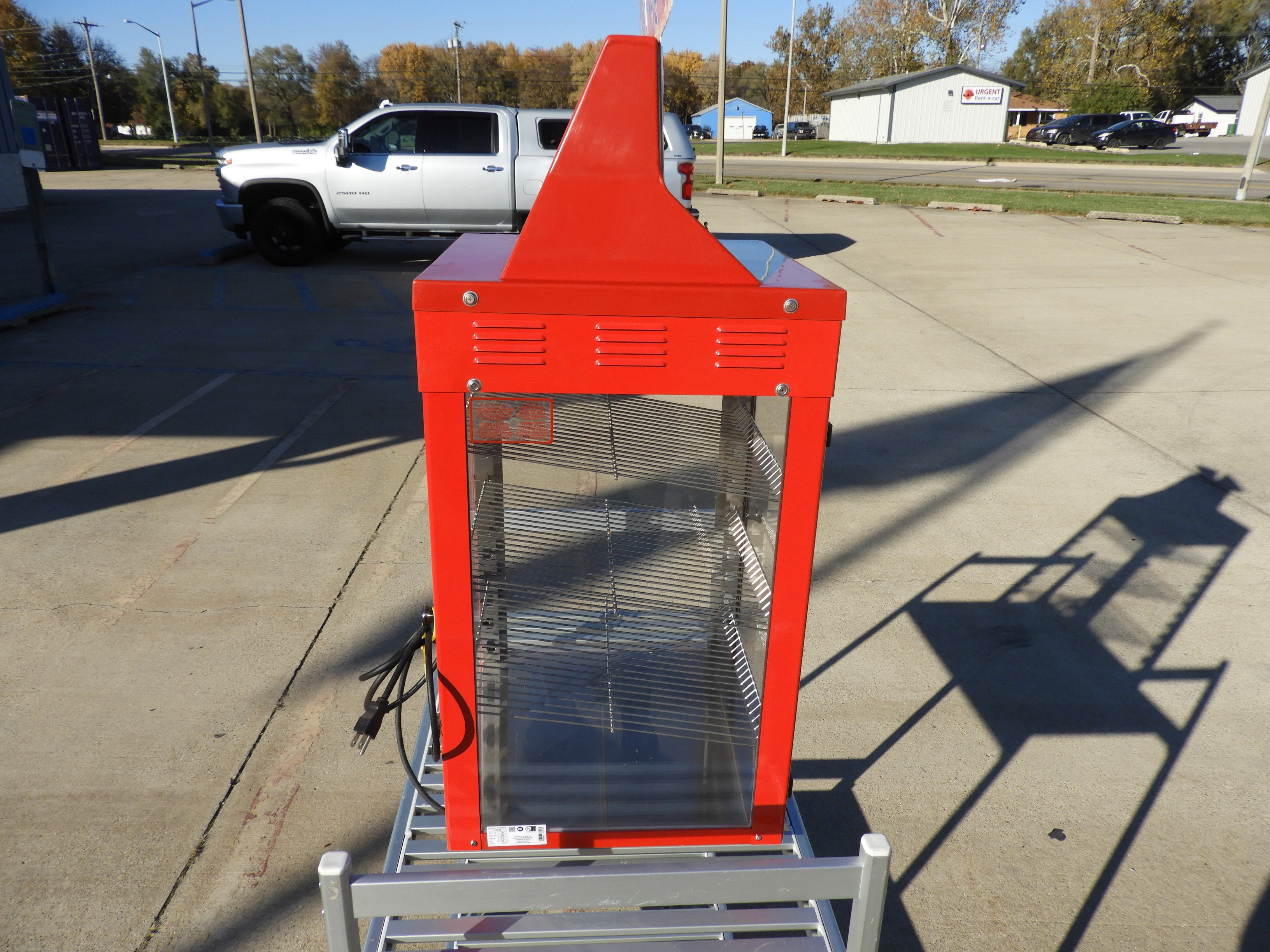 New Wisco 690-25 Hot Food Warming Heated Display Holding Cabinet Two Door Pass Thru 120V 660W