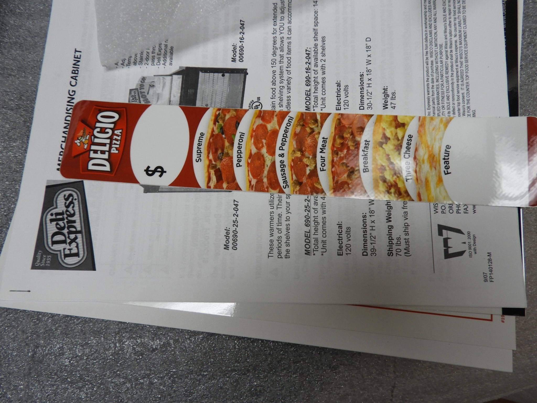 New Wisco 690 - 25 Hot Food Warming Heated Display Holding Cabinet Two Door Pass Thru 120V 660W - Falcon Restaurant Supply - 16