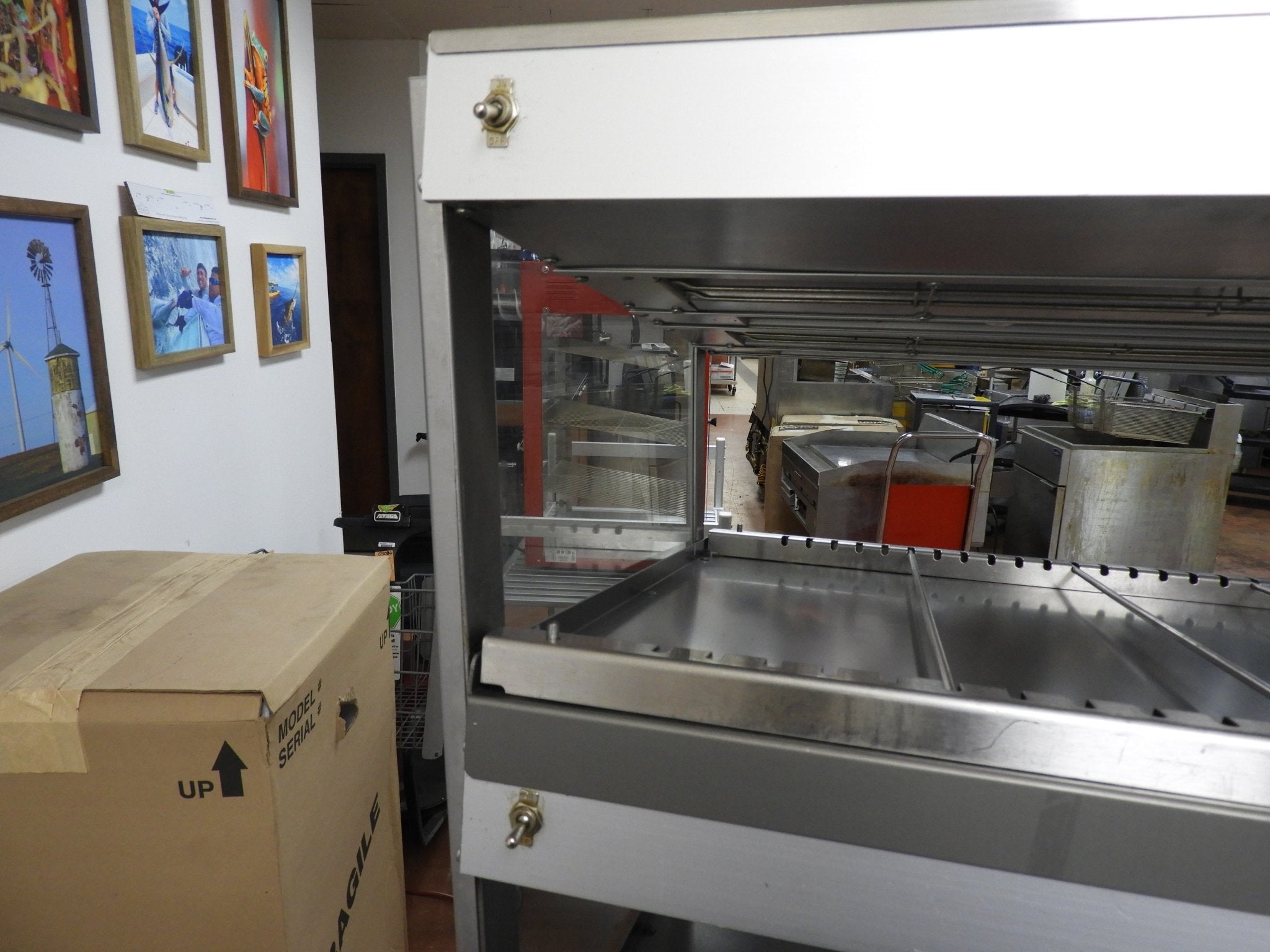 Used Hatco GRSDS - 41D Glo - Ray 41" Slanted Double Shelf Warming Merchandiser Display 220V - JS - Falcon Restaurant Supply - 8