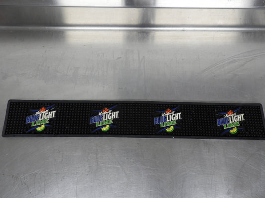 Used Labatt Blue Light Lime Beer Tap Bar Mat Drip Catcher 24"x3.5"