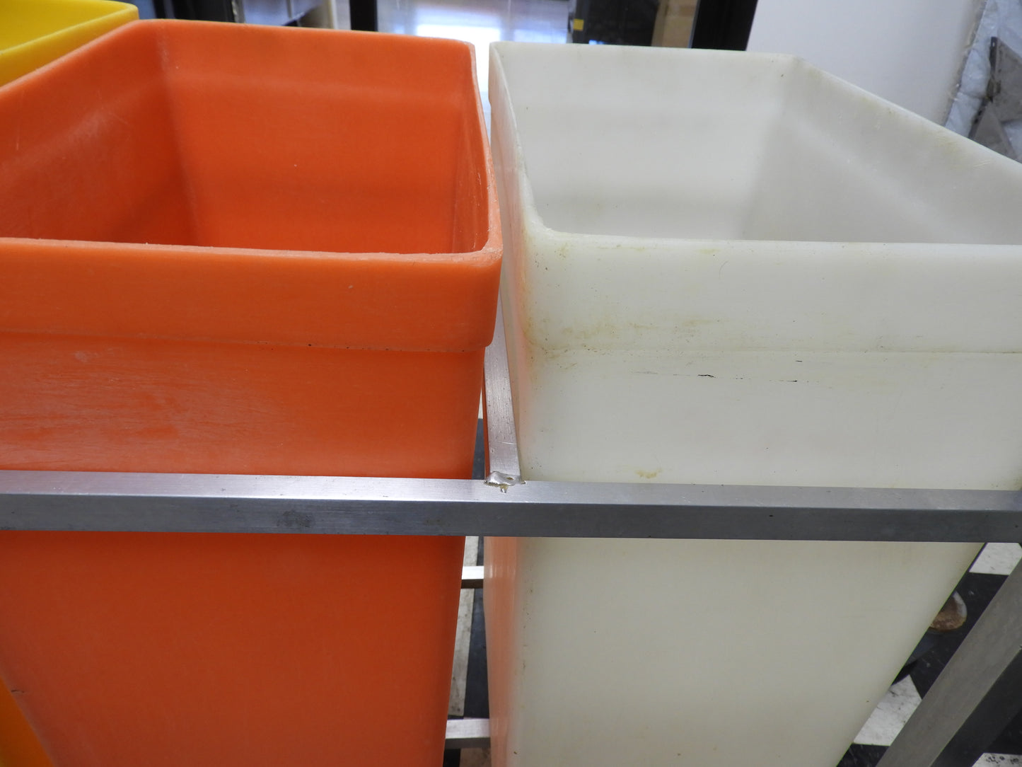 Used Winholt 148PIB 30 Gallon / 480 Cup Mobile Triple Ingredient Plastic Bins without Lids