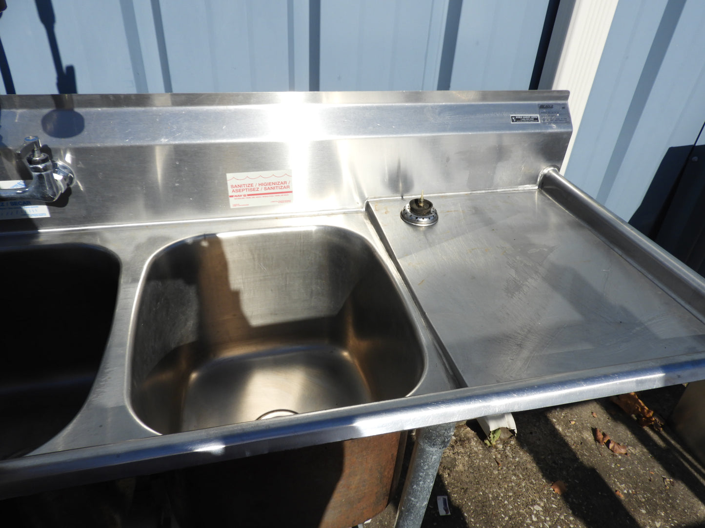 Eagle Group 414-16-3-18 Three 16" Bowl Stainless Steel Commercial Compartment Sink - SS31