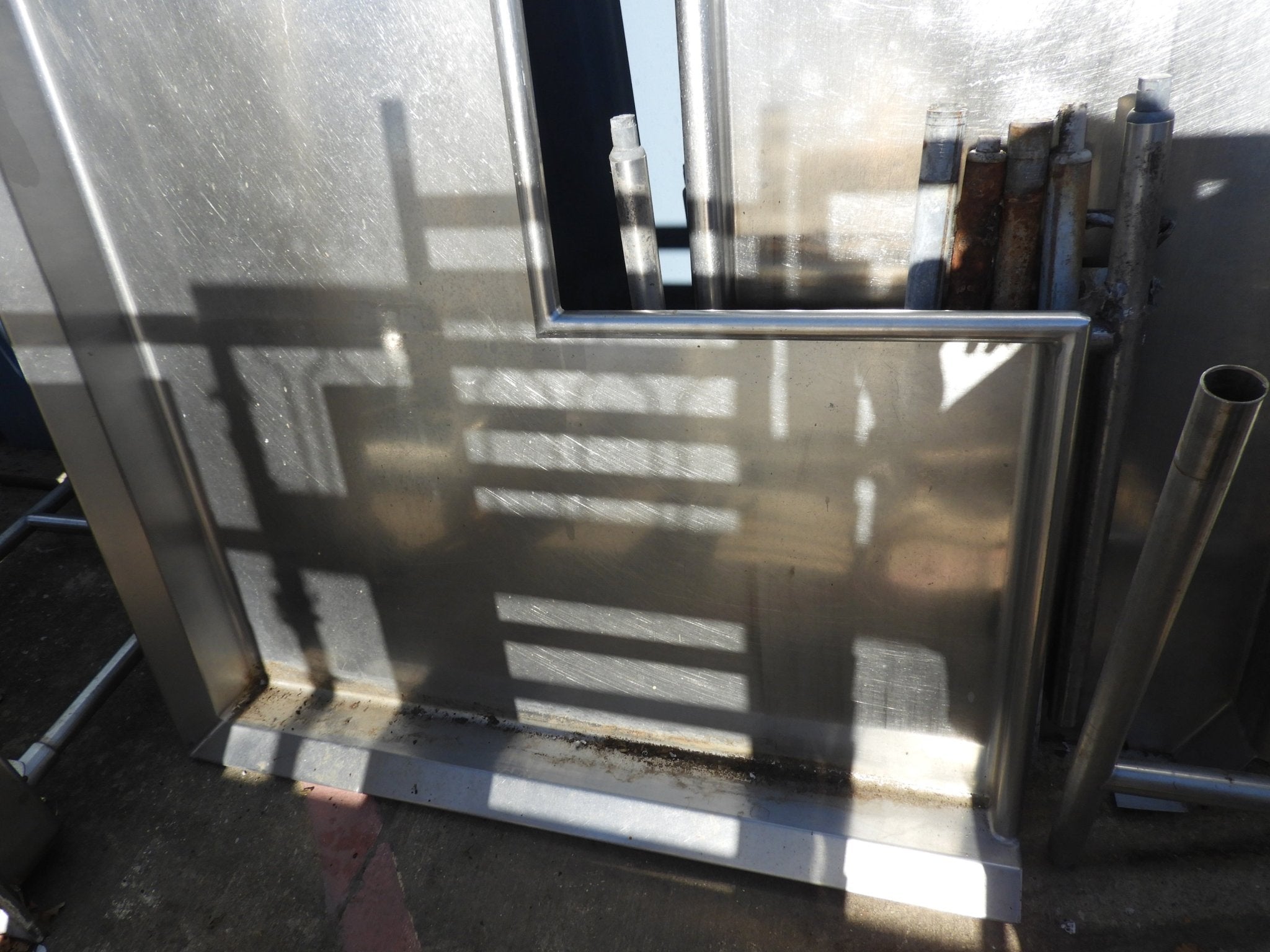 Used Stainless Steel Commercial L shaped Dish landing Sink - SS29 - Falcon Restaurant Supply - 8