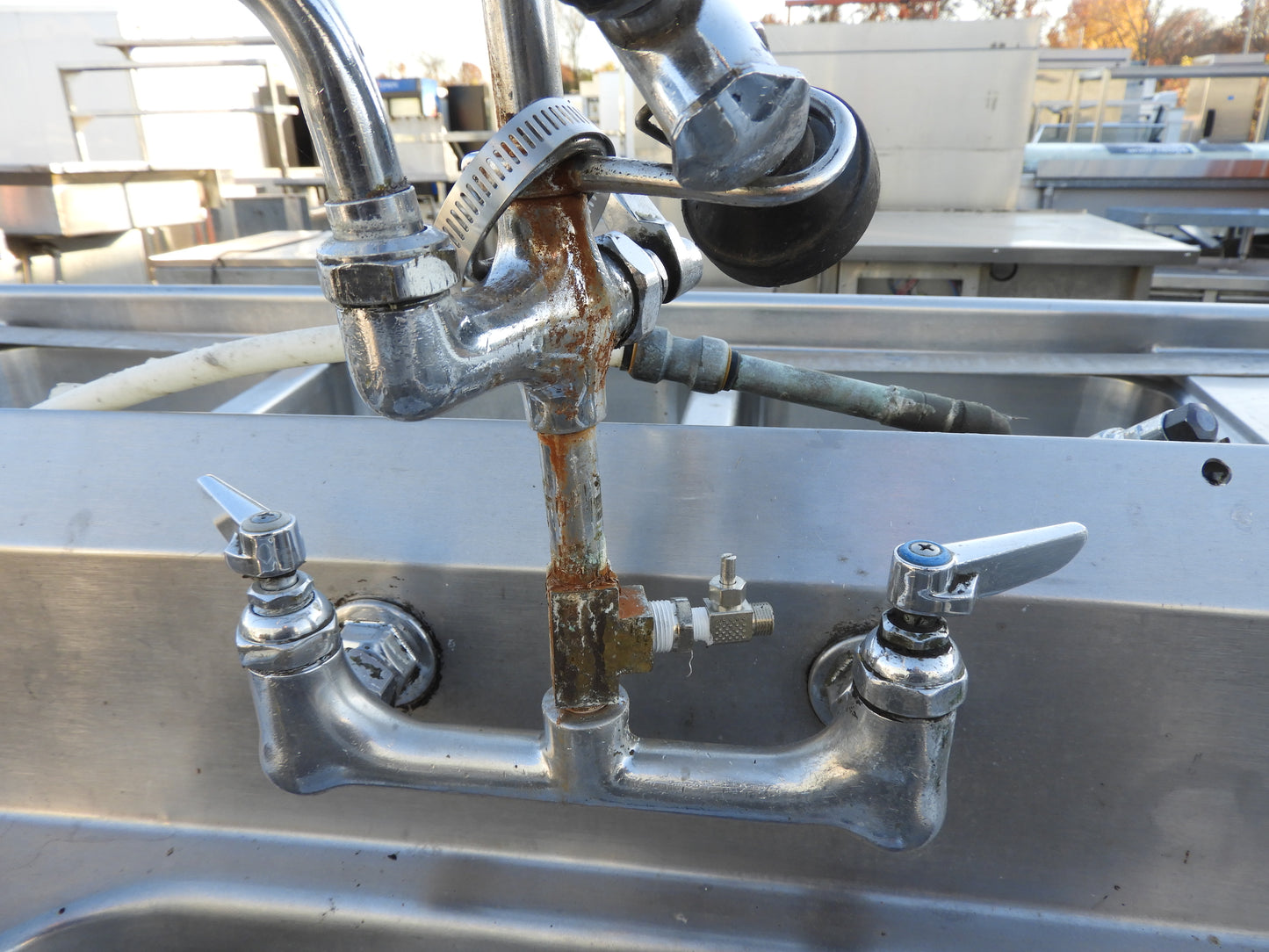 Used Advance Tabco 3 Compartment Stainless Steel Commercial Sink - SS24