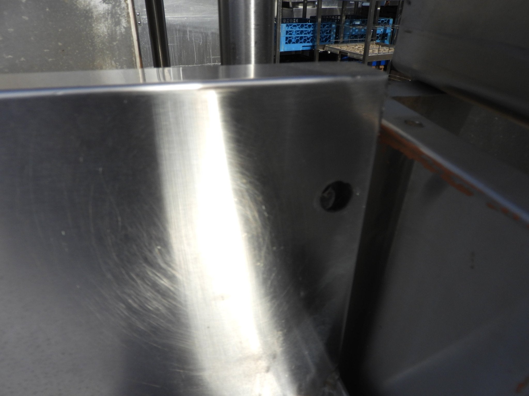 Used Glastender 4 Compartment Under Bar Stainless Steel Commercial sink 84"W X 24"D - SS19 - Falcon Restaurant Supply - 8