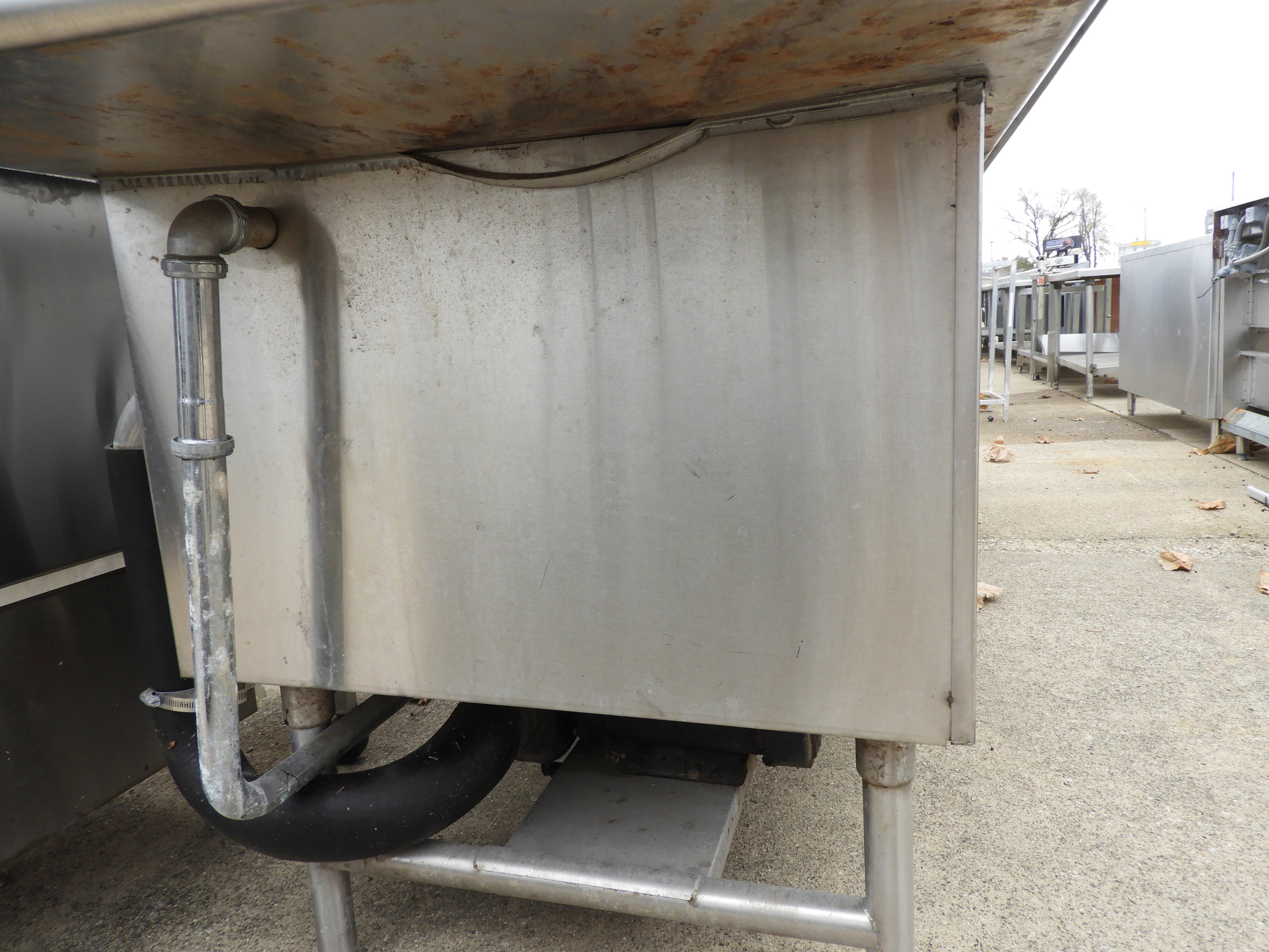 Used 3 Compartment Stainless Steel Commercial Sink with Twist Drains and X-Stream Wash - SS18