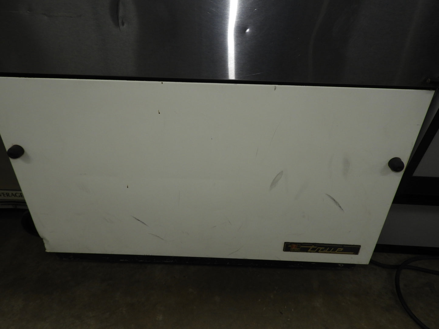 Used True TMC-34-SS-HC School Cafeteria Milk Cooler w/ Top & Side Access